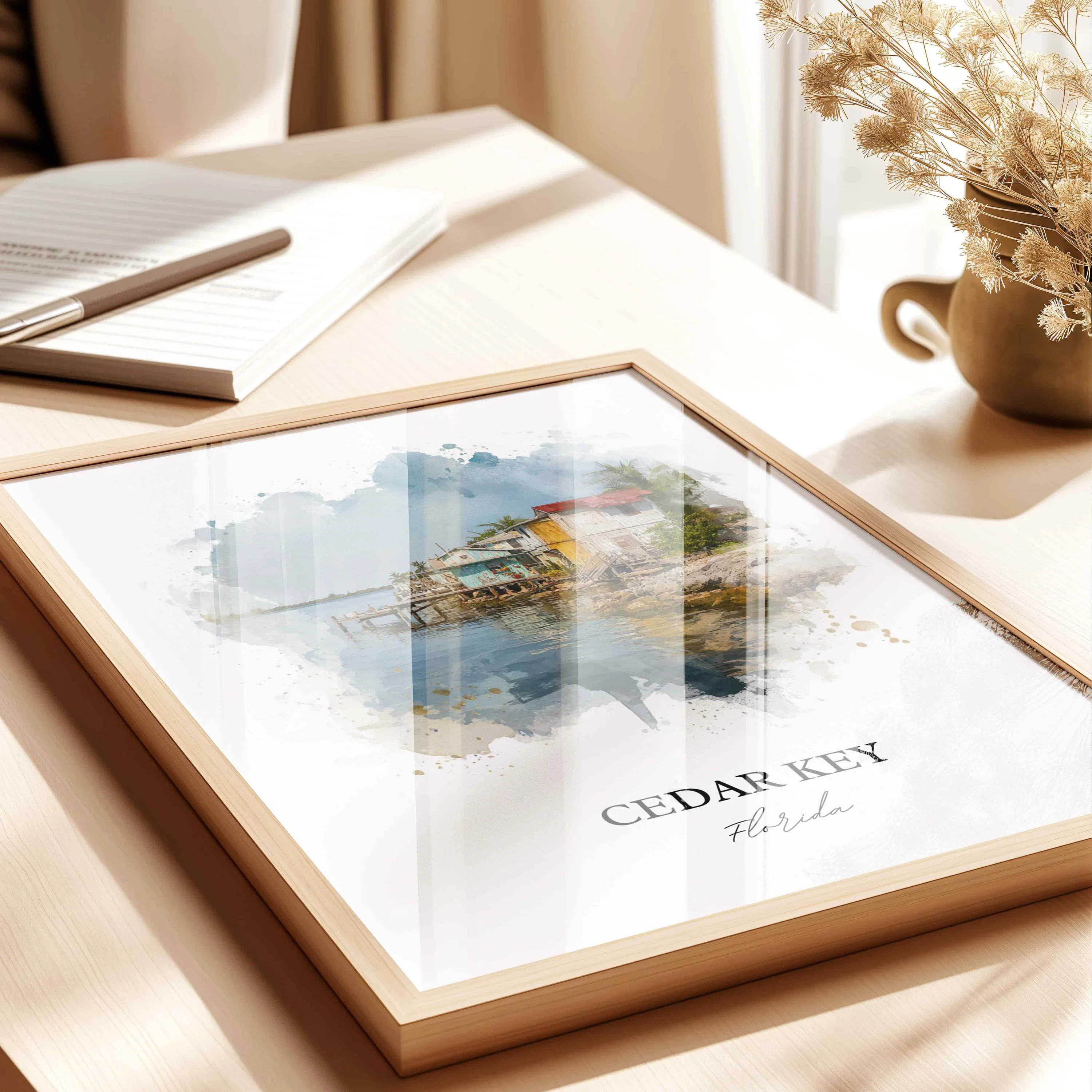 Cedar Key, Florida – Watercolor Art Print - Image 7