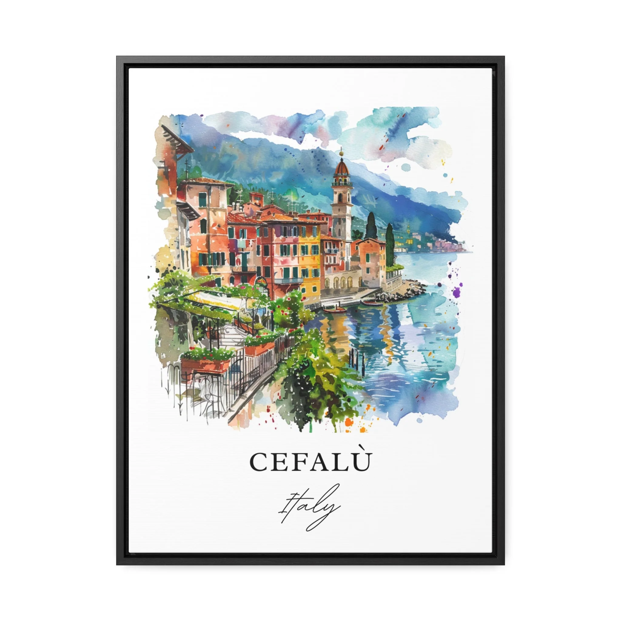 Cefalù, Italy – Watercolor Art Print - Image 5