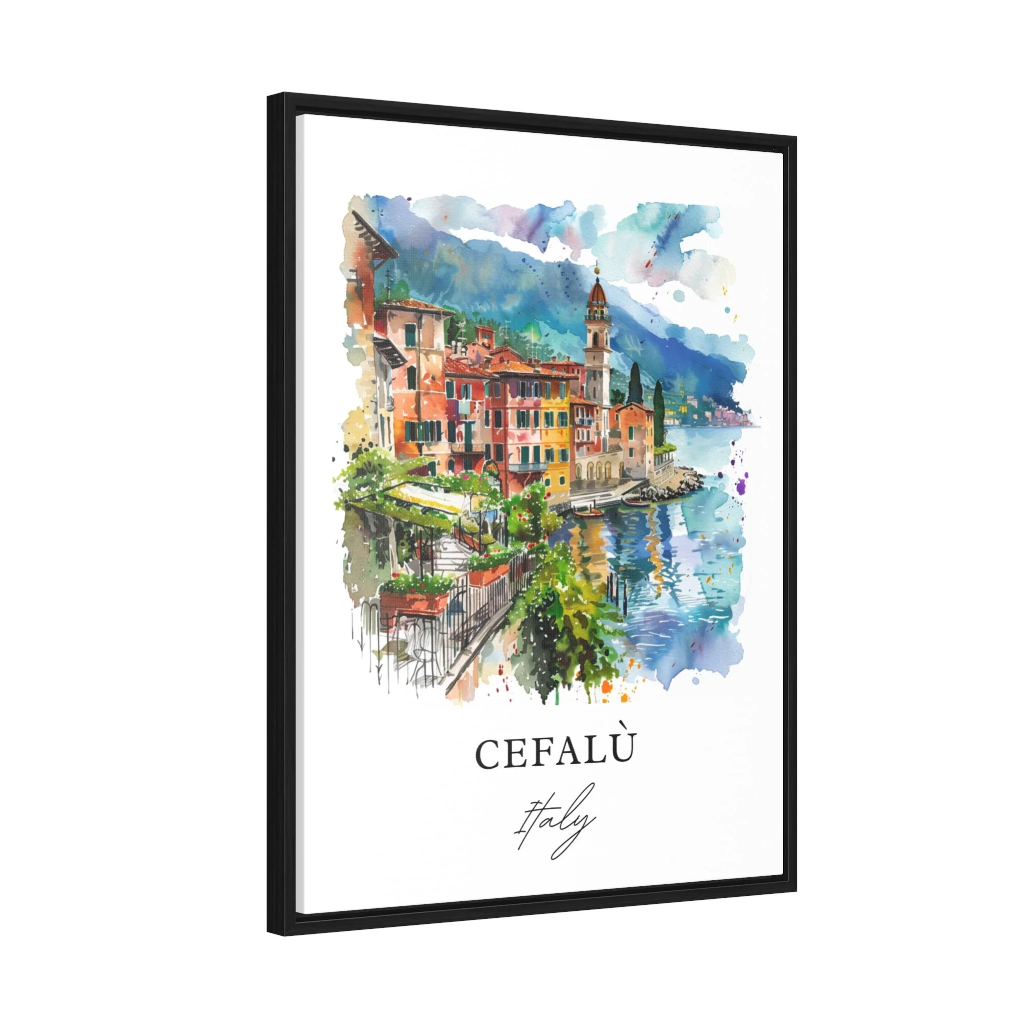 Cefalù, Italy – Watercolor Art Print - Image 6
