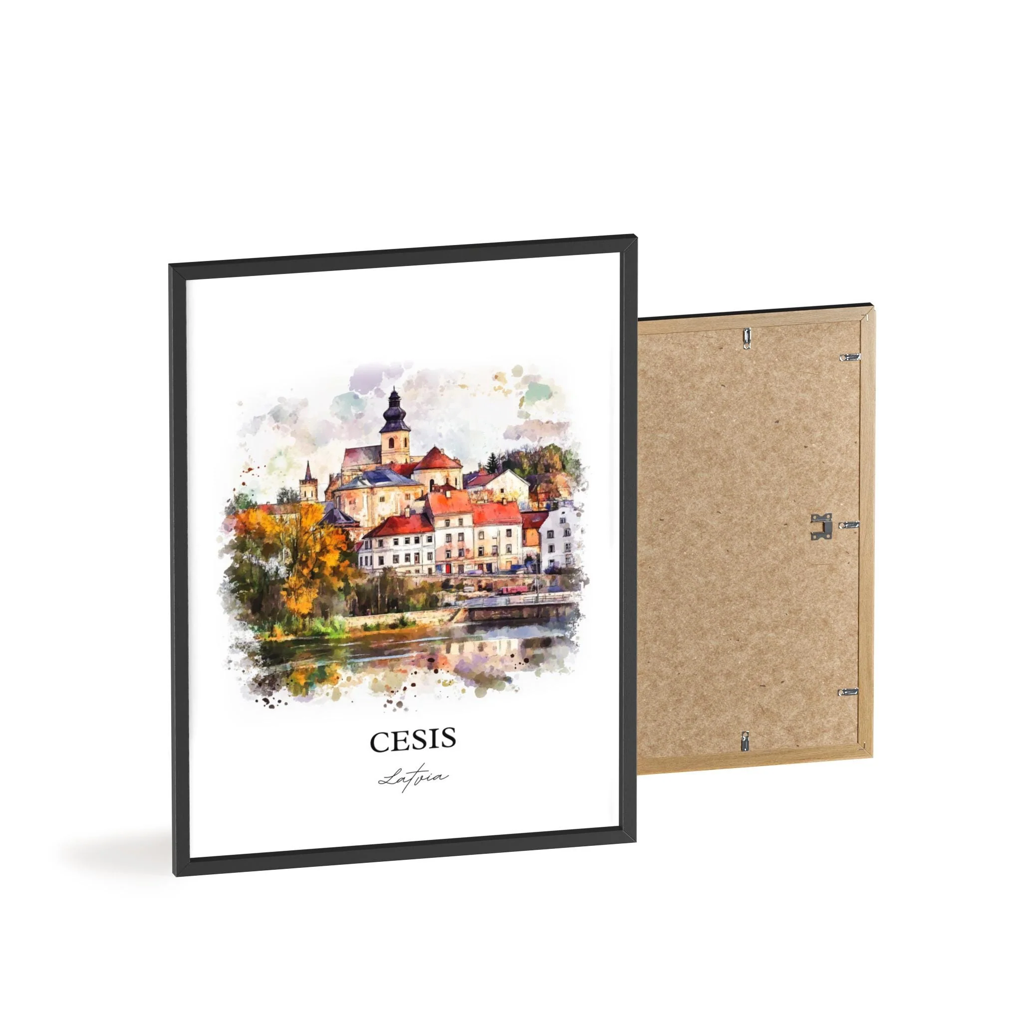 Cesis, Latvia – Watercolor Art Print Central Vidzeme - Image 8