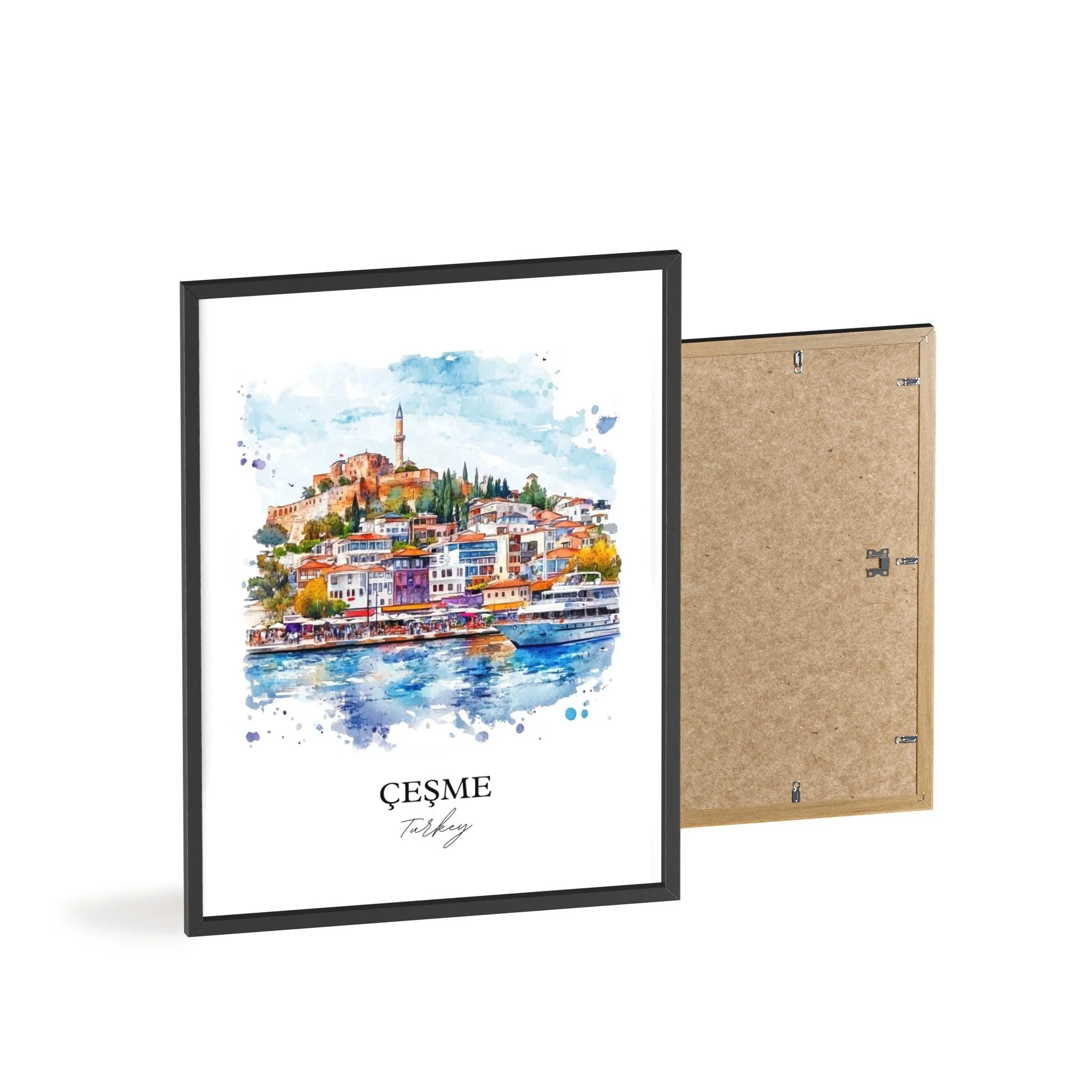Cesme, Turkey – Watercolor Art Print - Image 8