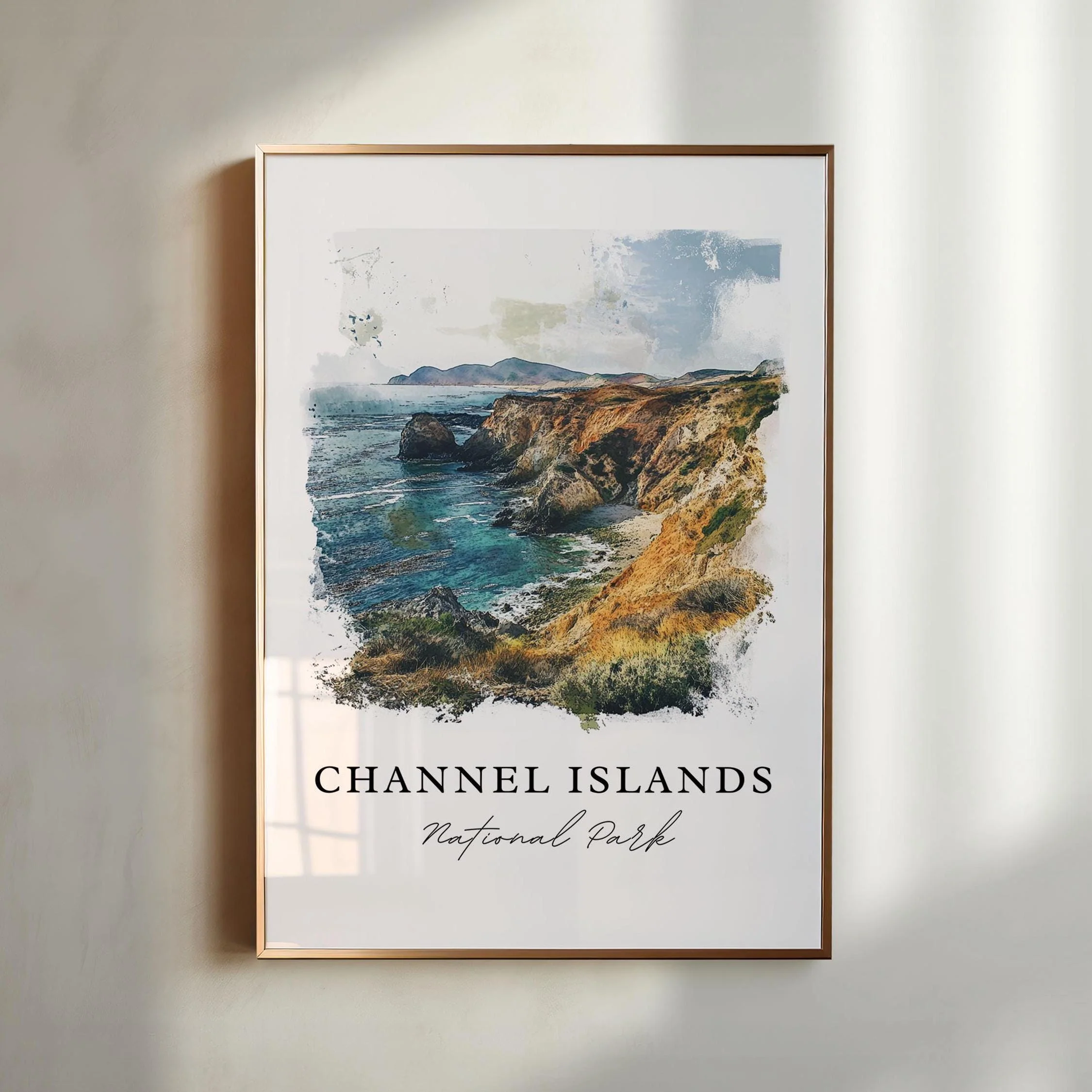 Channel Islands, USA – Watercolor Art Print