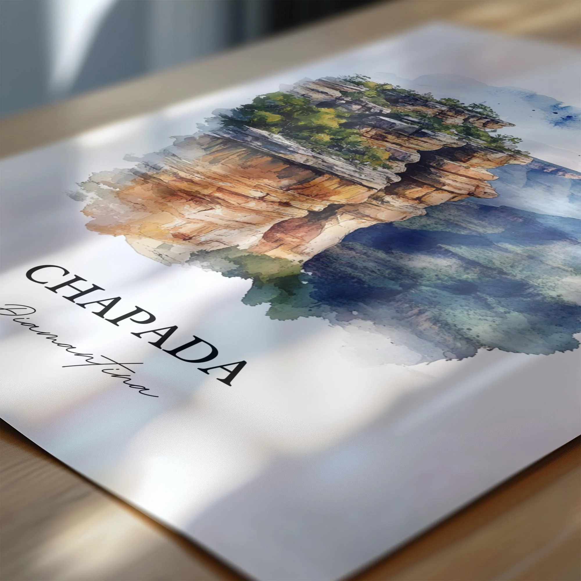 Chapada Diamantina, Brazil – Watercolor Art Print - Image 2