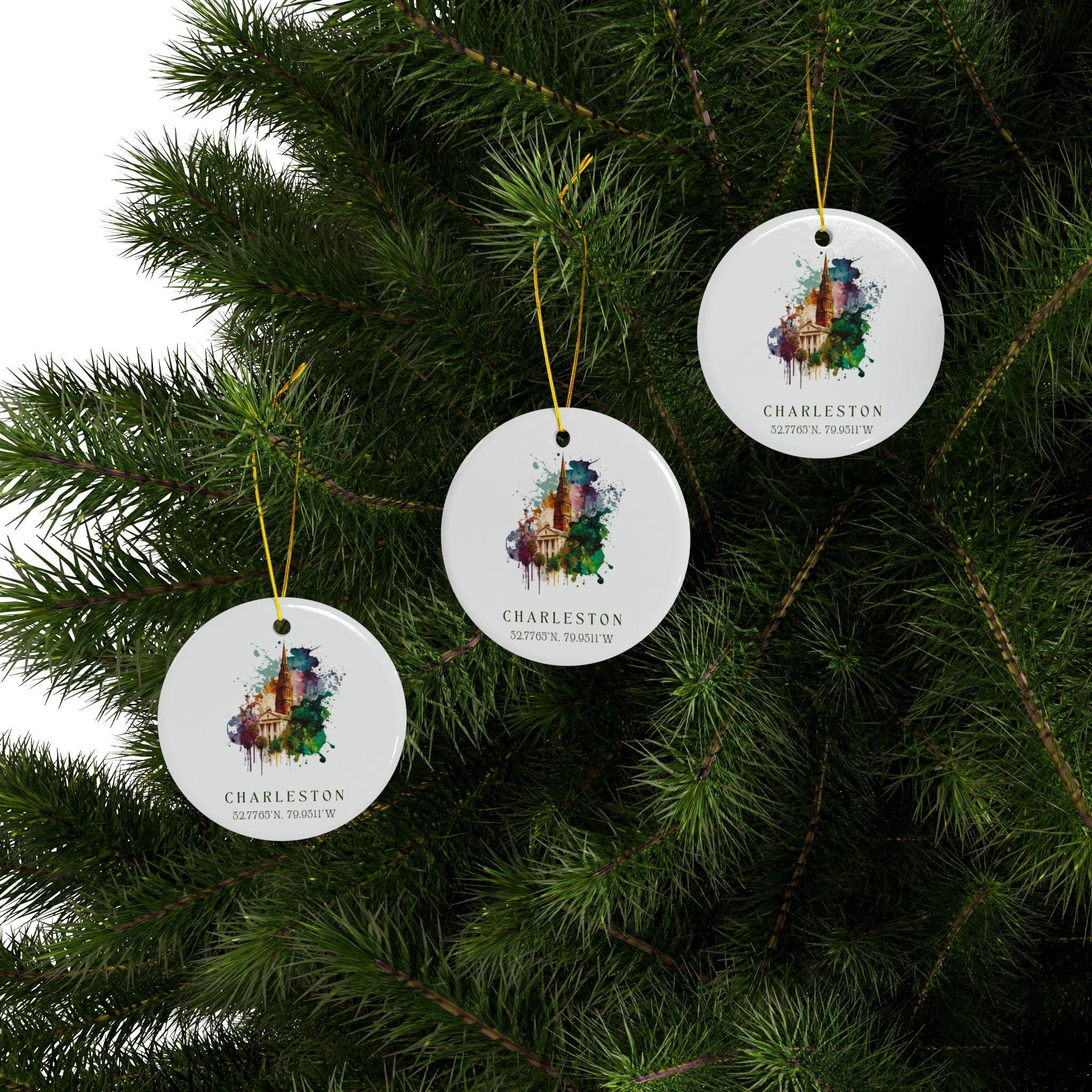Charleston SC Ornament: Unique Charleston Souvenir, Charleston Decor, and Authentic Charleston SC Christmas Gift - Image 3