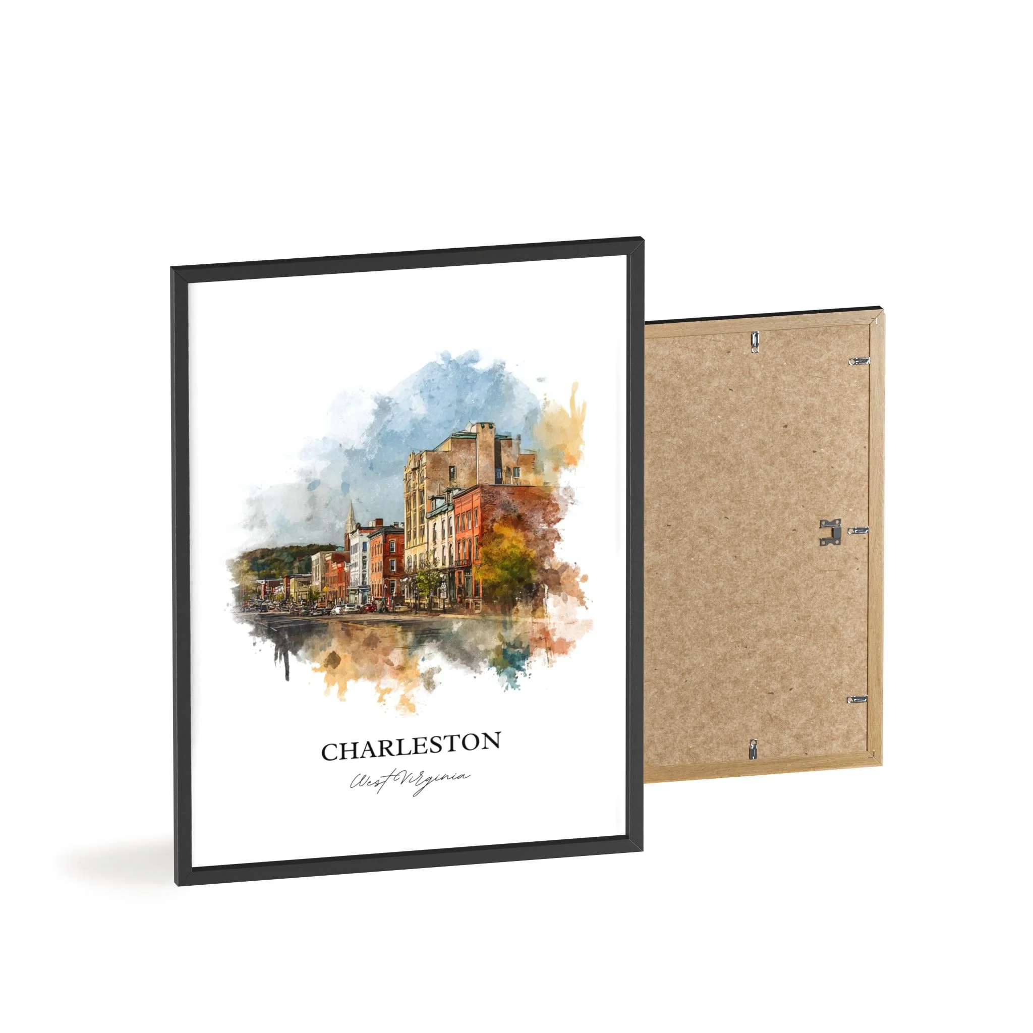 Charleston, West Virginia – Watercolor Art Print - Image 11