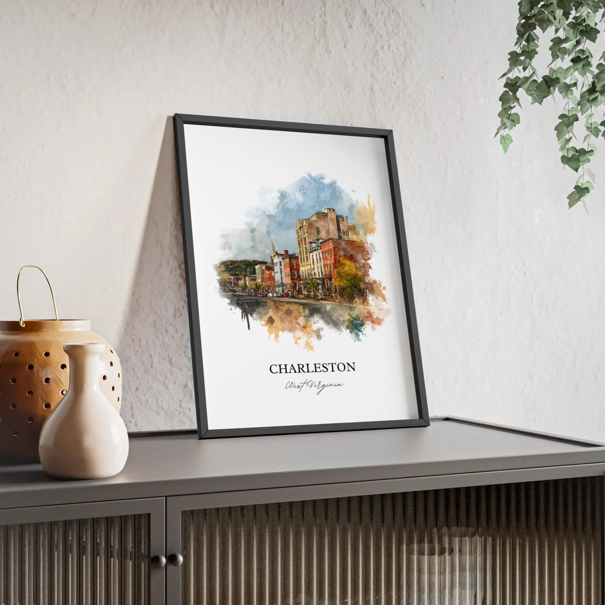 Charleston, West Virginia – Watercolor Art Print - Image 5