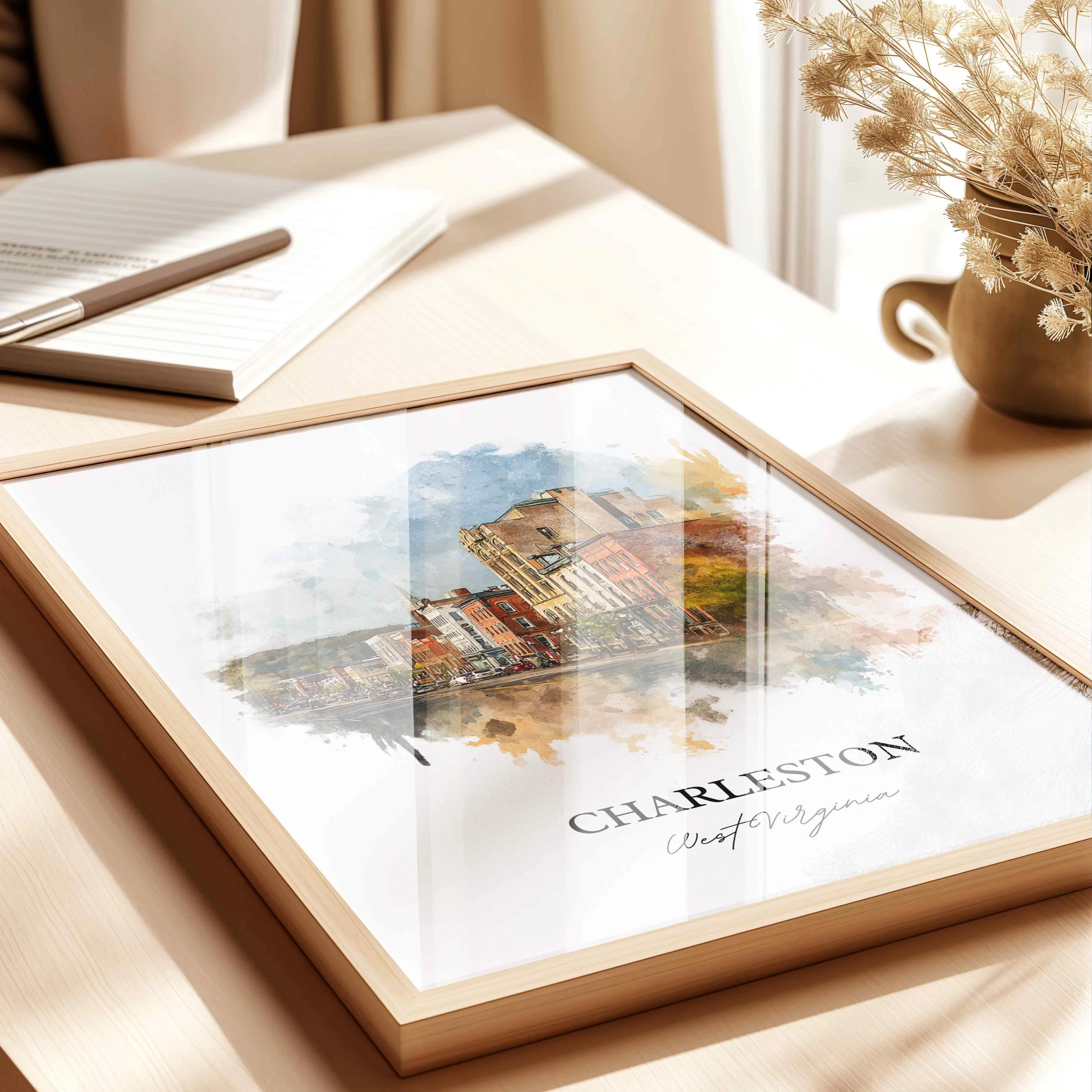 Charleston, West Virginia – Watercolor Art Print - Image 7