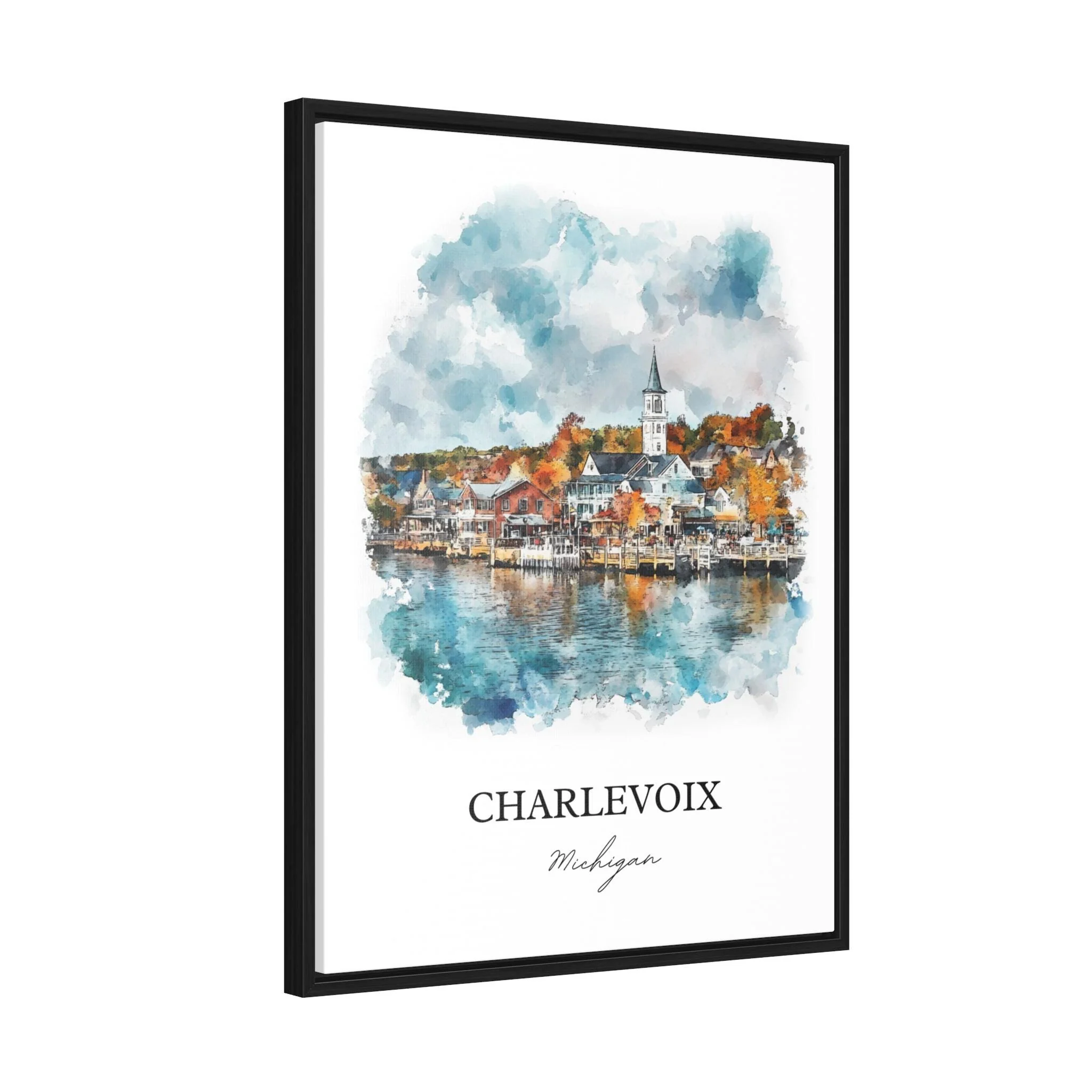 Charlevoix, MI, USA – Watercolor Art Print - Image 8