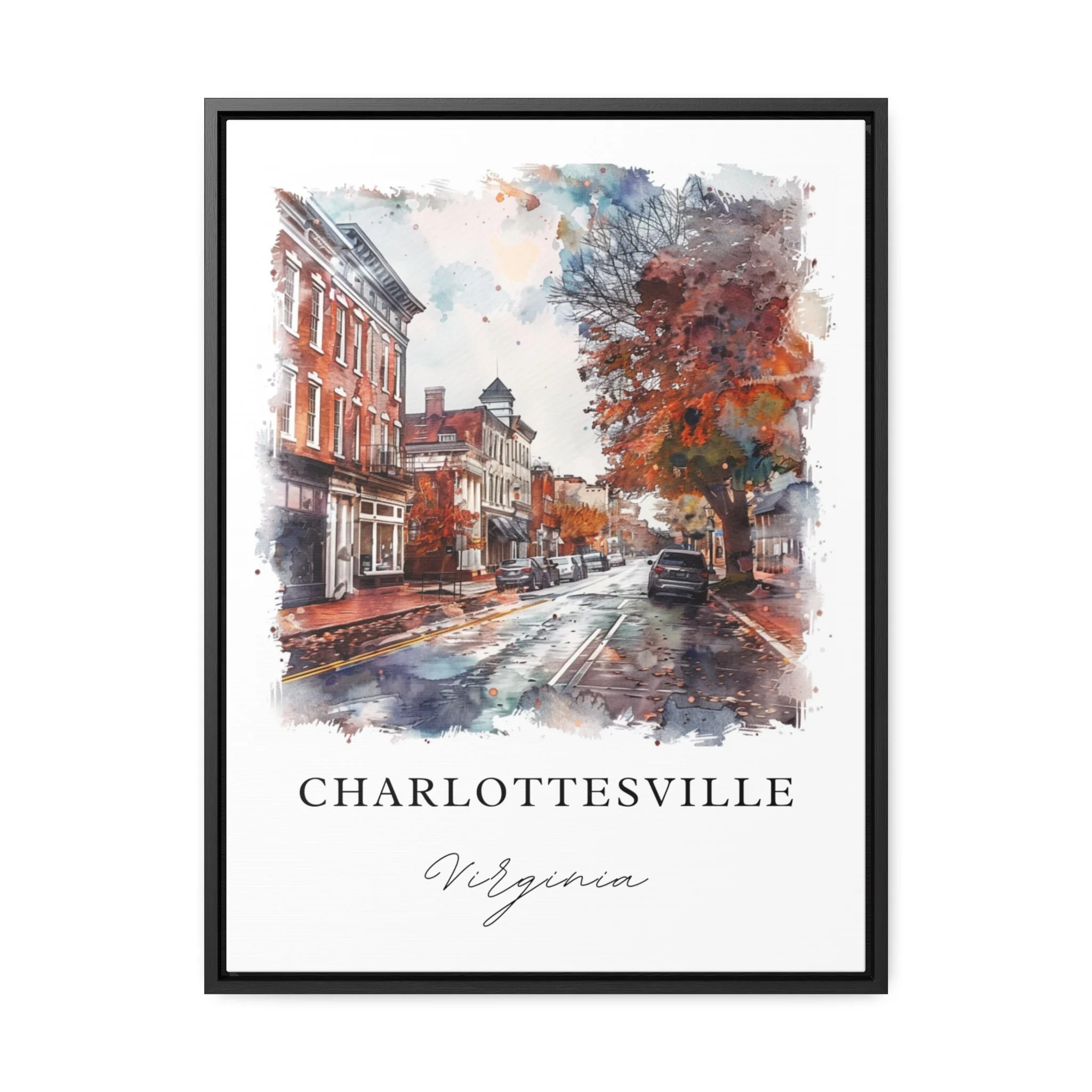 Charlottesville, USA – Watercolor Art Print - Image 5