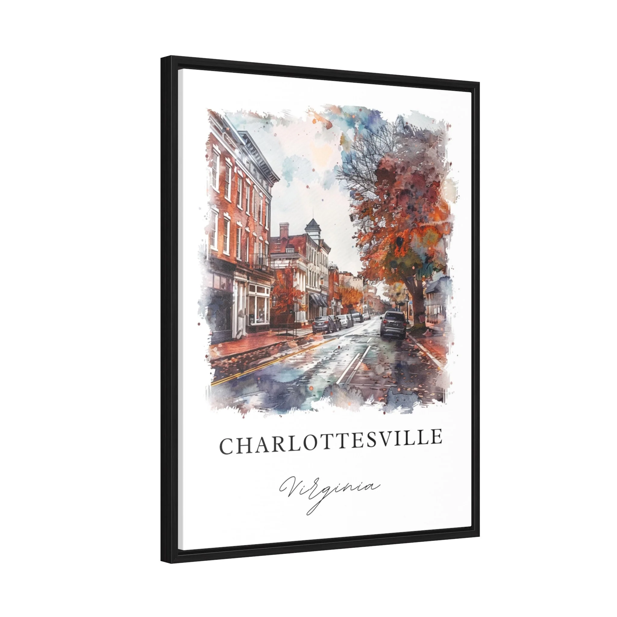 Charlottesville, USA – Watercolor Art Print - Image 6