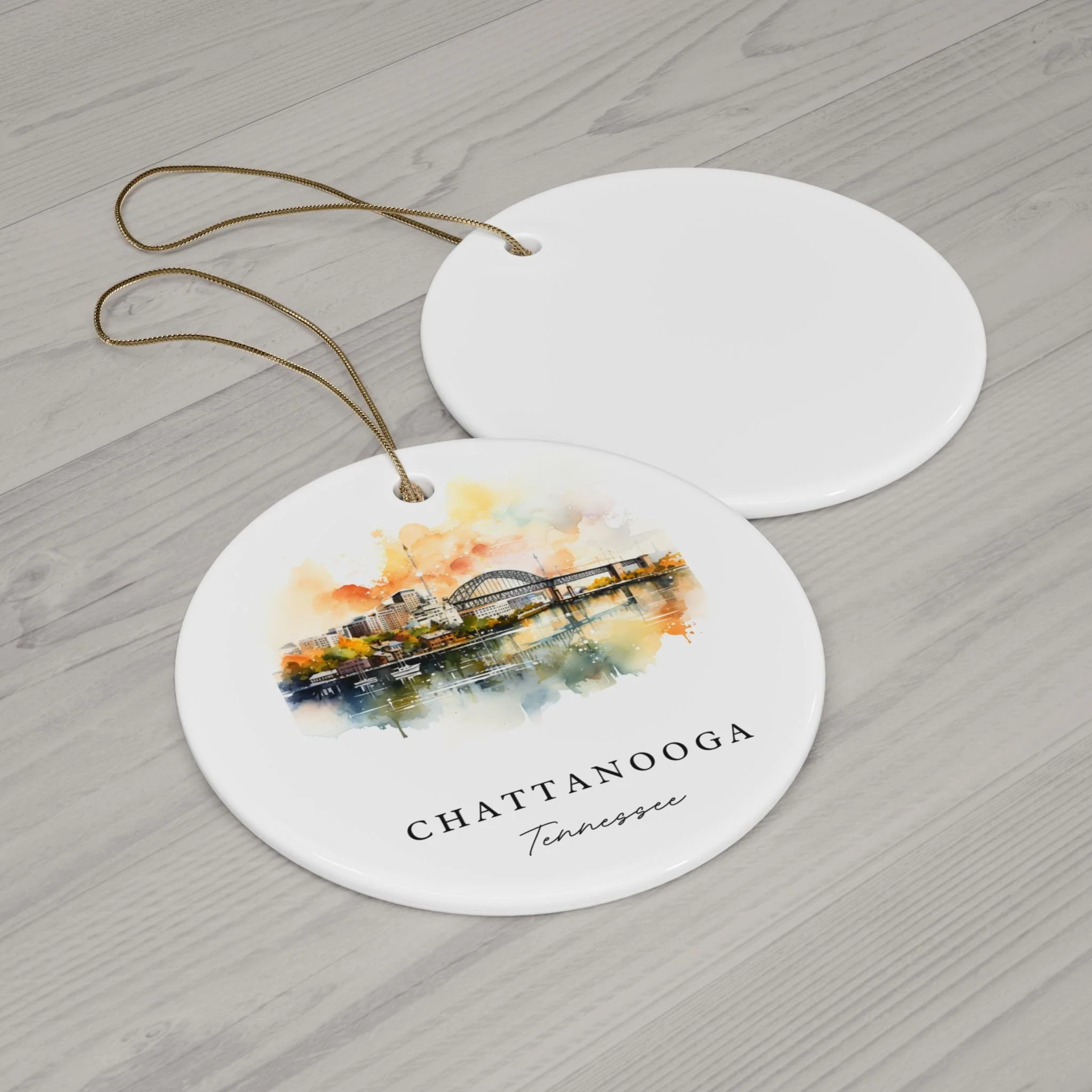 Chattanooga TN Ornament: Unique Chattanooga Souvenir, Chattanooga Xmas Decor, and Authentic Chattanooga Tennessee Christmas Gift - Image 2