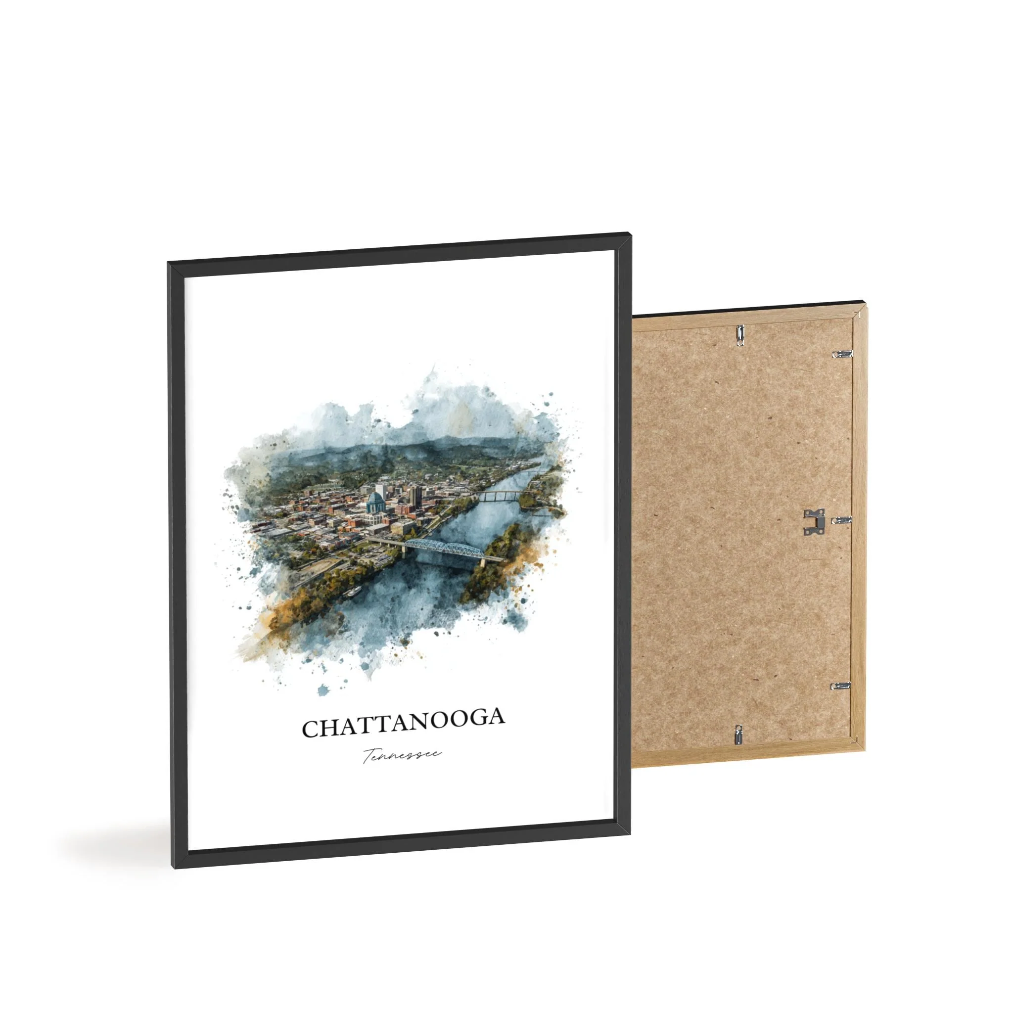 Chattanooga, Tennessee – Watercolor Art Print - Image 11