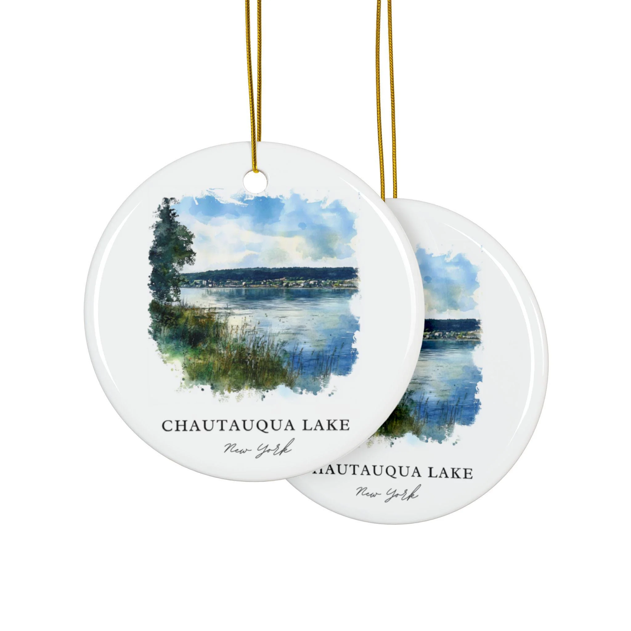 Chautauqua Lake Ornament: Unique Lake Home Souvenir, Chautauqua Lake Xmas Decor, and Authentic Chautauqua Lake Gift - Image 2