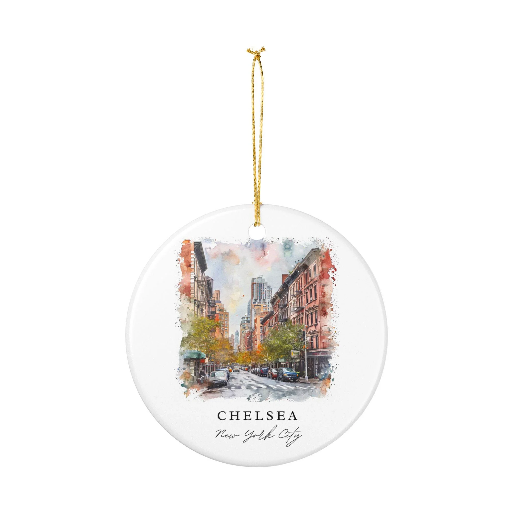 Chelsea NYC Ornament: Unique Chelsea Souvenir, Chelsea Manhattan Xmas Decor, and Authentic Manhattan Gift - Image 3