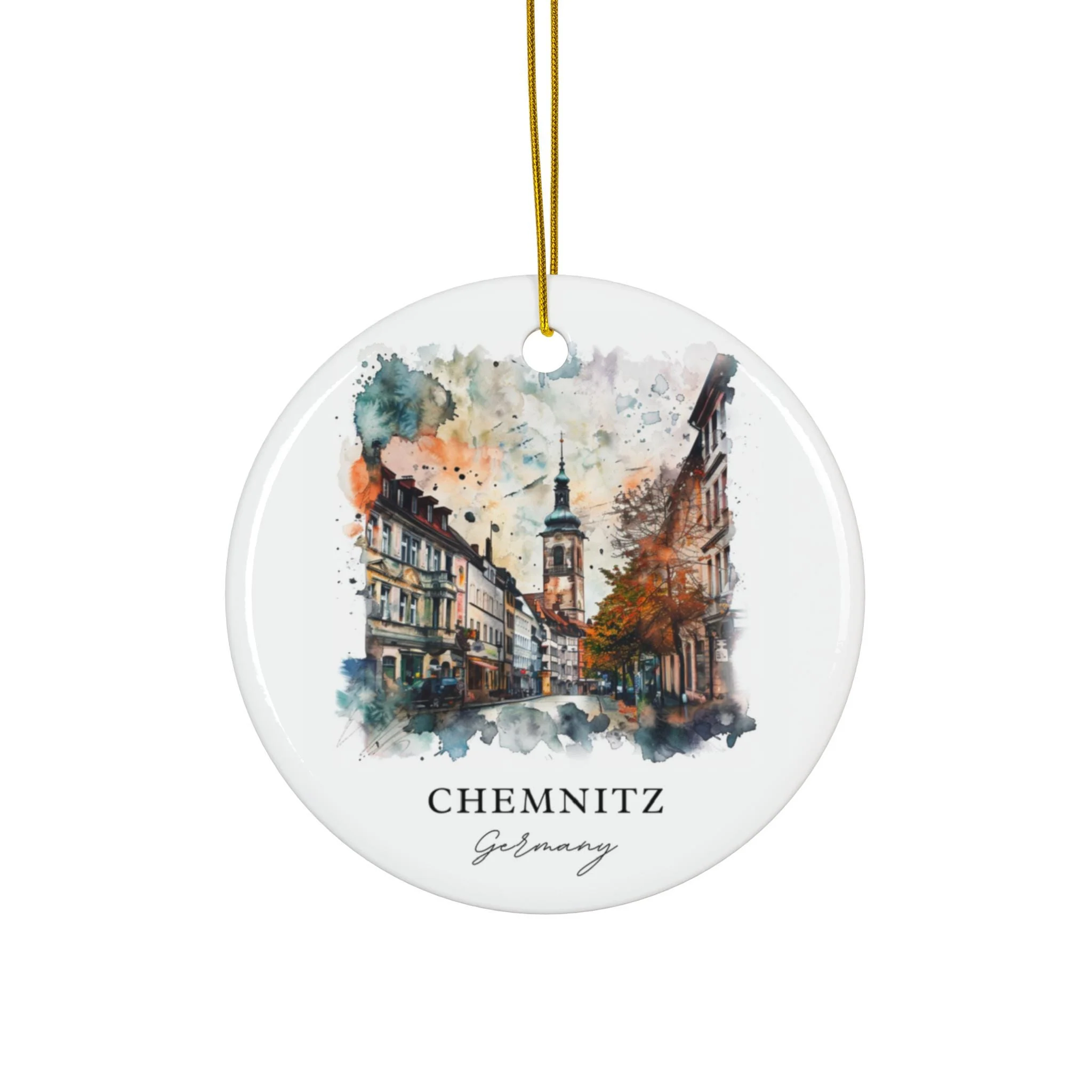 Chemnitz Ornament: Unique Chemnitz Souvenir, Chemnitz Xmas Decor, and Authentic Chemnitz Germany Christmas Gift