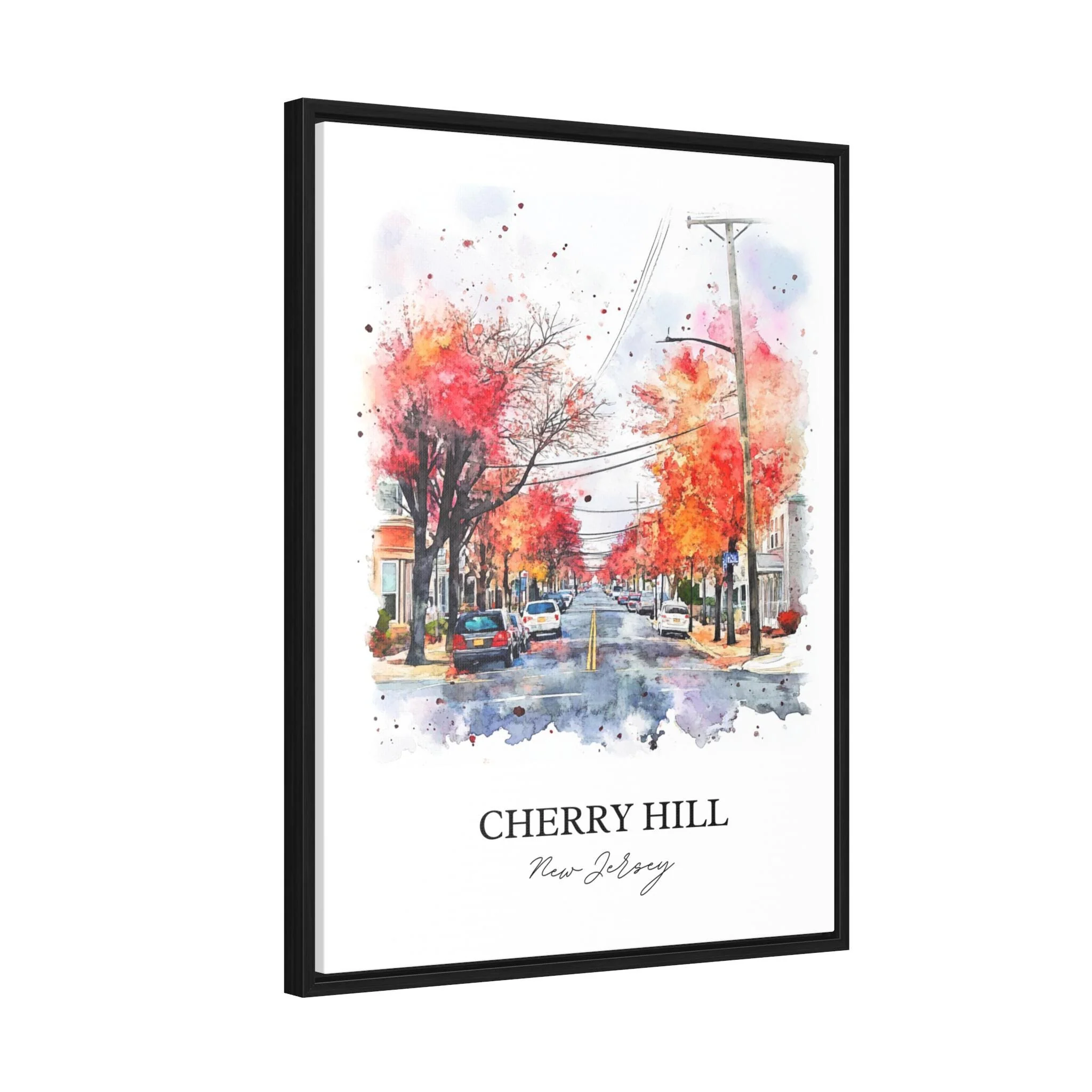 Cherry Hill, USA – Watercolor Art Print - Image 8