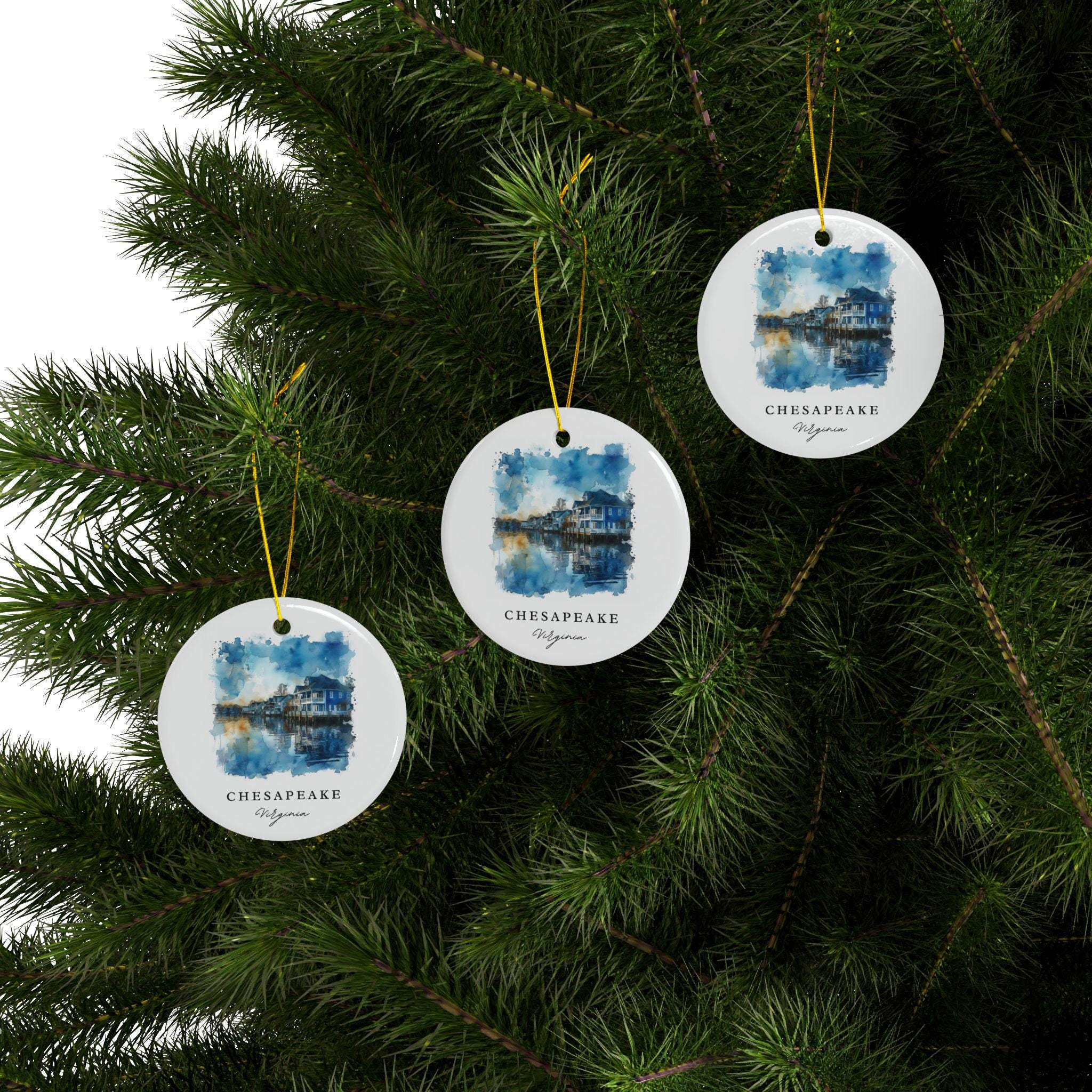Chesapeake Virginia Ornament: Chesapeake Souvenir, Chesapeake VA Decor, and Chesapeake Virginia Christmas Gift - Image 3