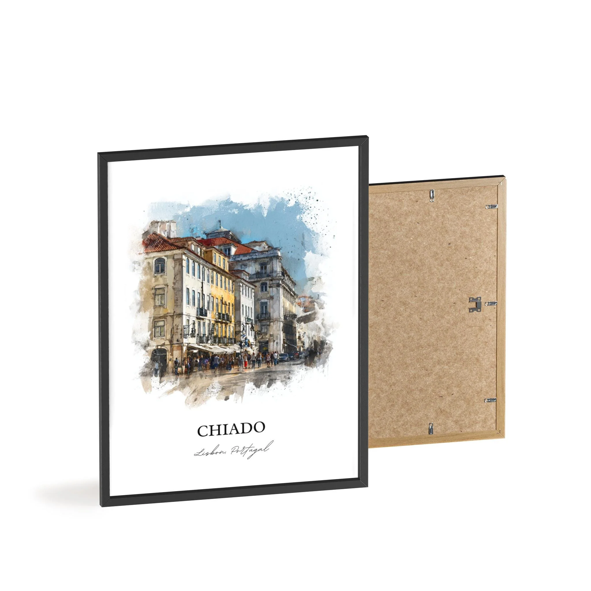 Chiado, Portugal – Watercolor Art Print - Image 10