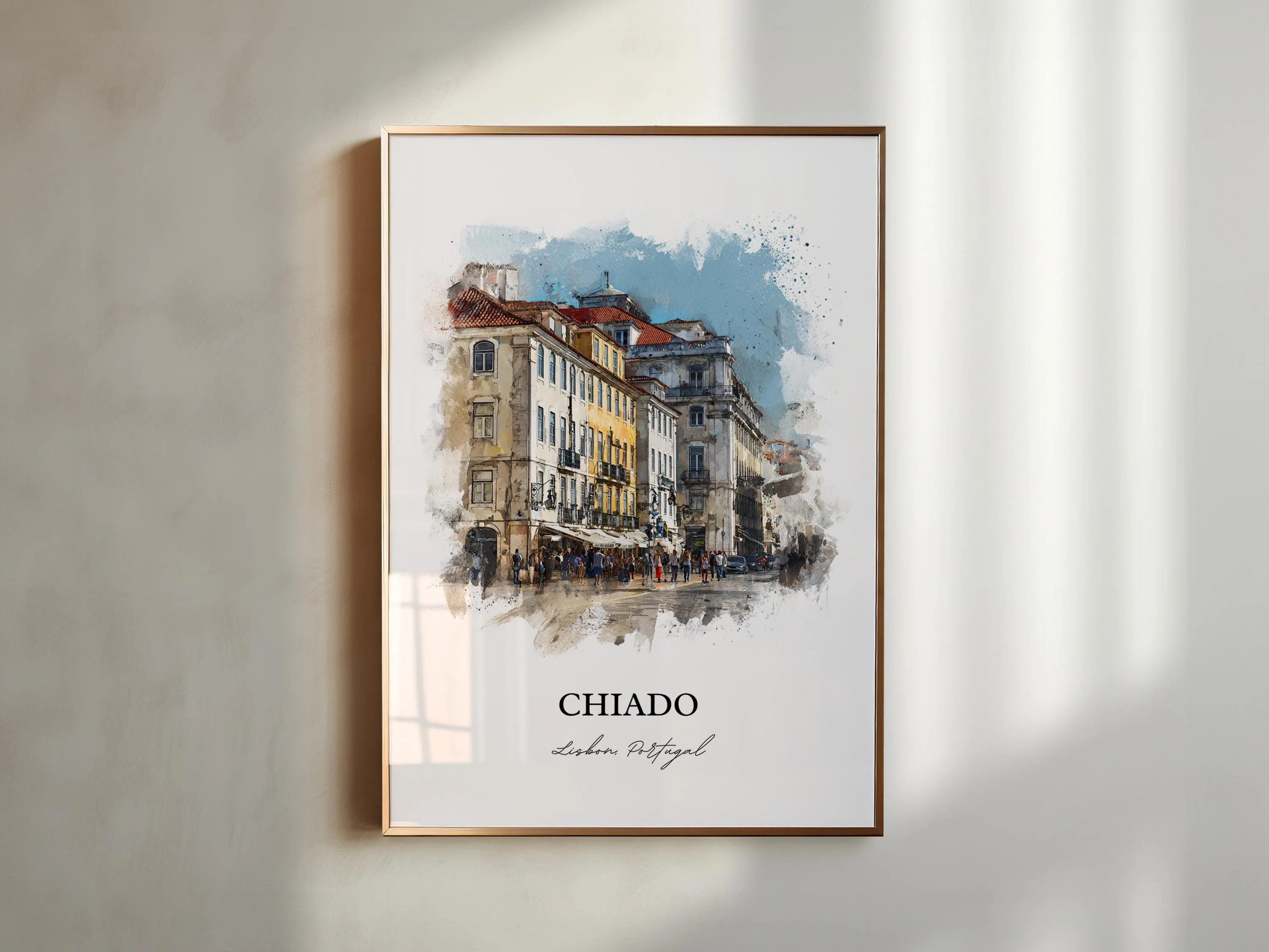 Chiado, Portugal – Watercolor Art Print - Image 4