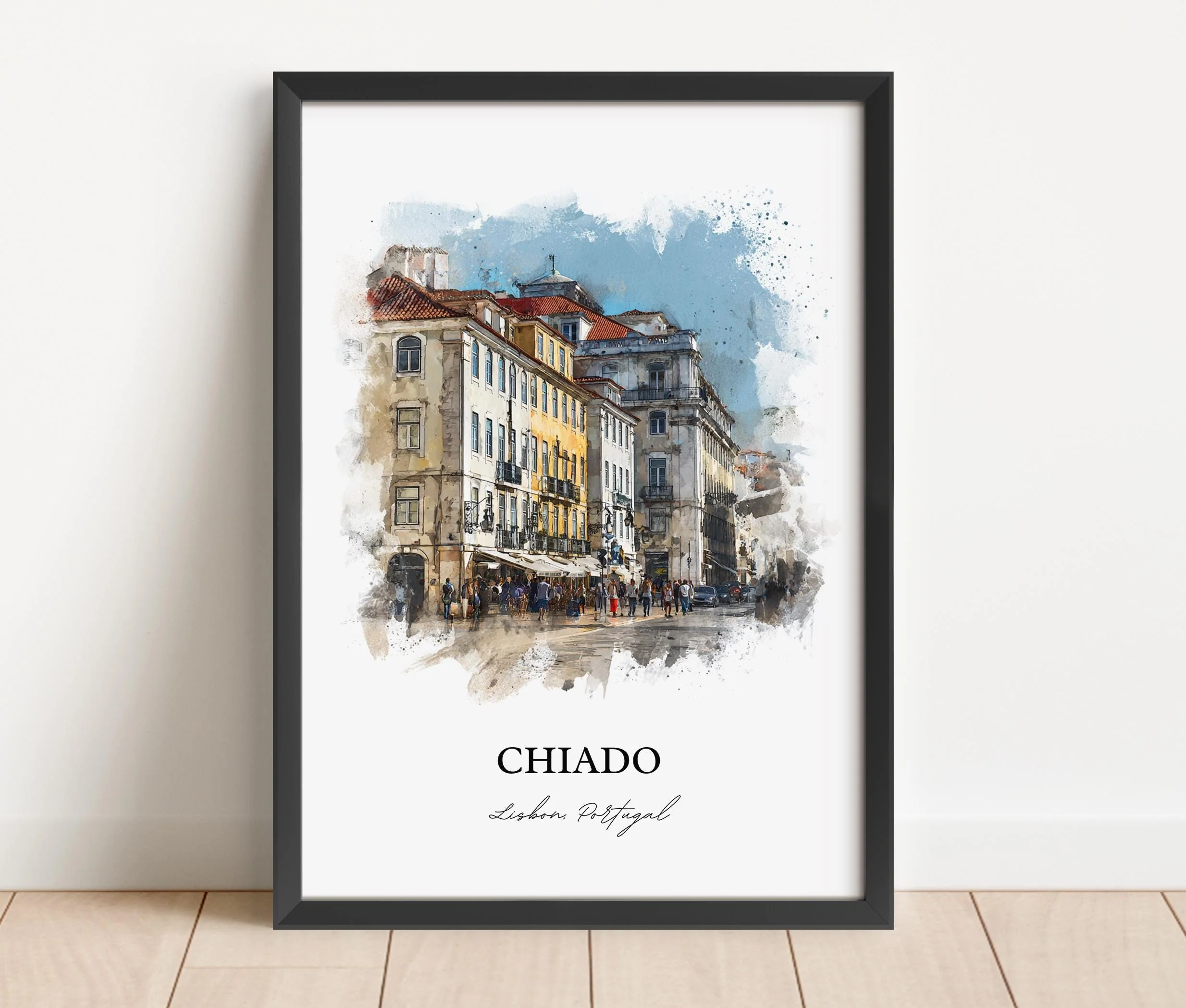 Chiado, Portugal – Watercolor Art Print - Image 5