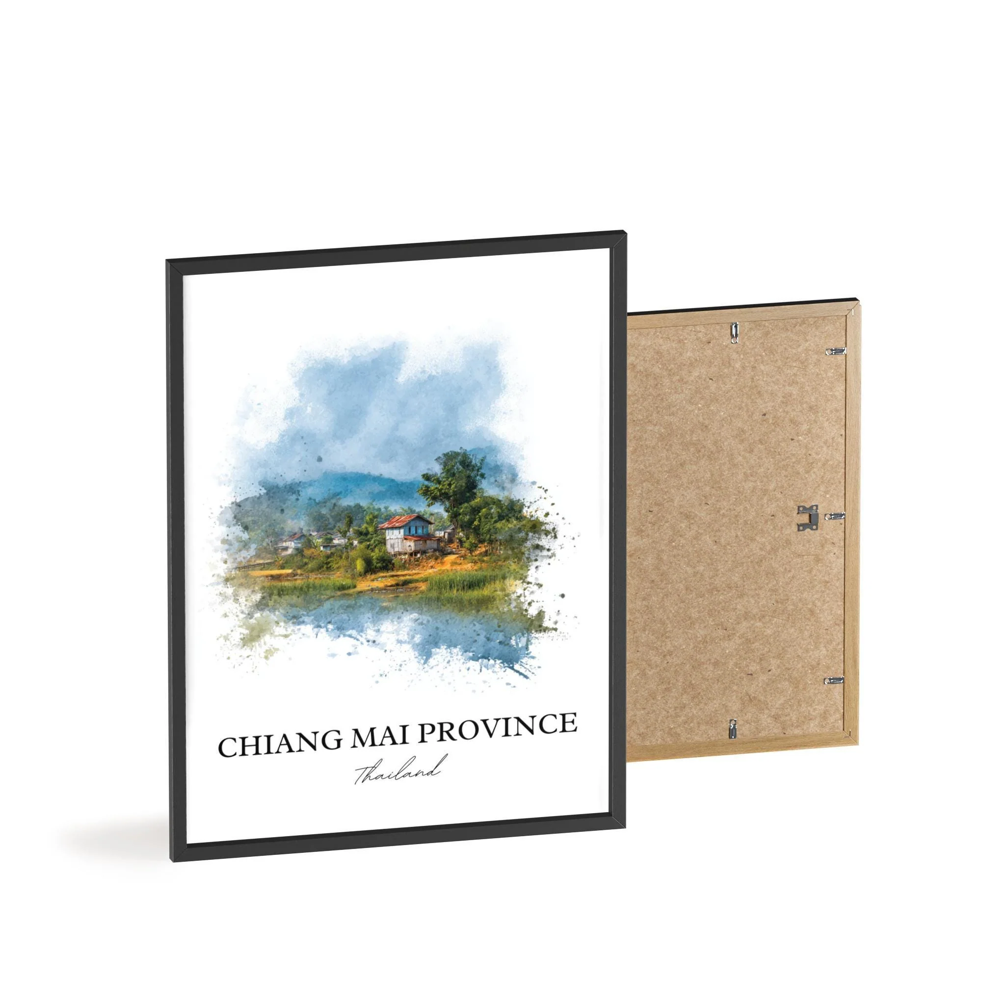 Chiang Mai, Thailand – Watercolor Art Print - Image 8