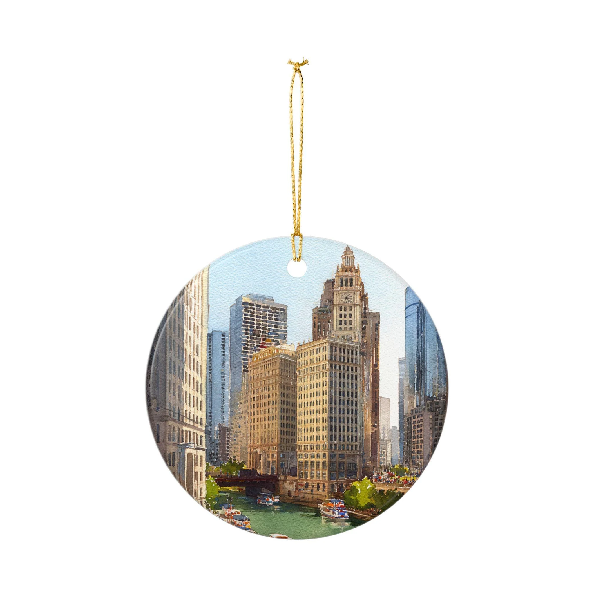 Chicago IL Ornament: Unique Chicago Souvenir, Chicago IL Xmas Decor, and Authentic Chicago Illinois Gift - Image 2