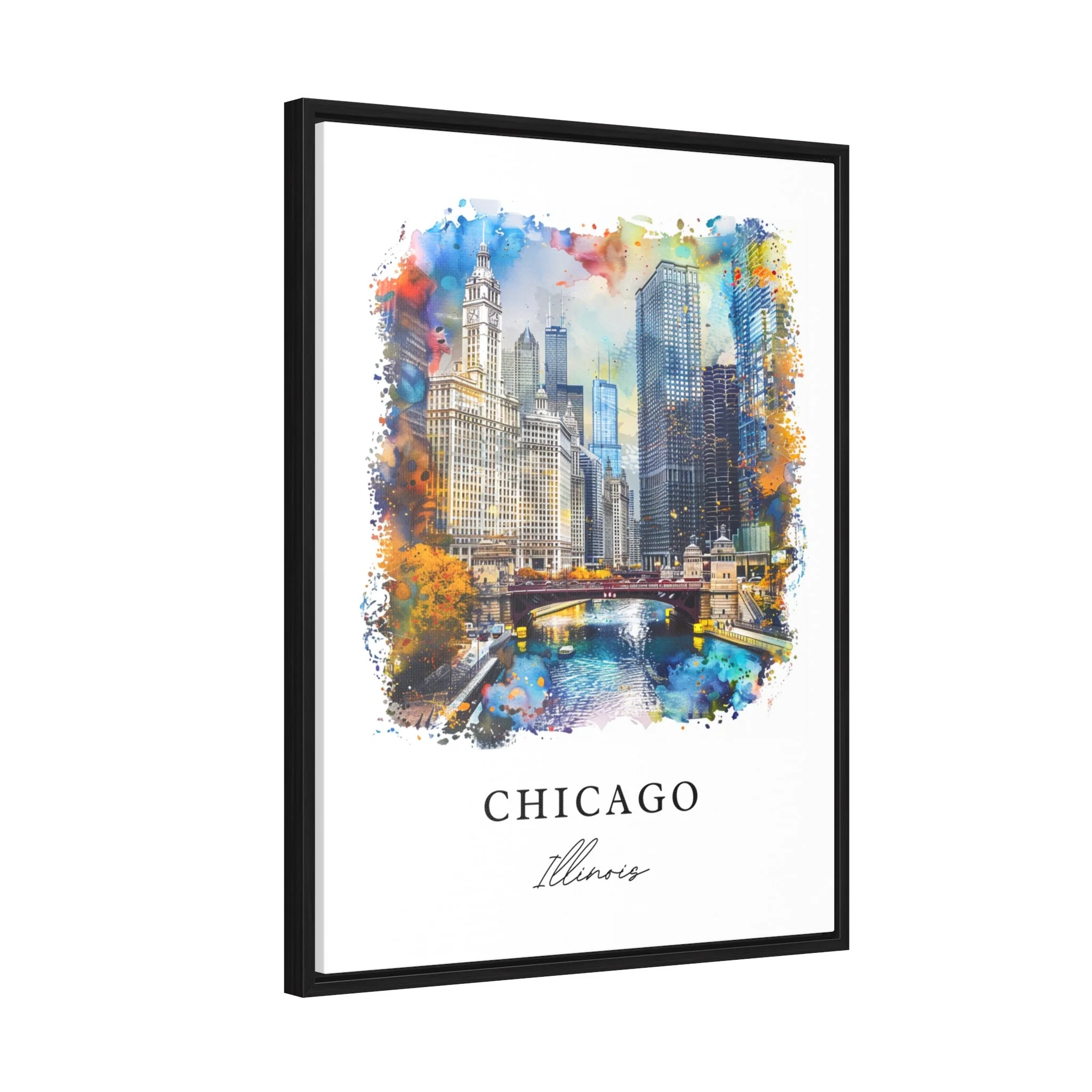 Chicago, Illinois – Watercolor Art Print - Image 6