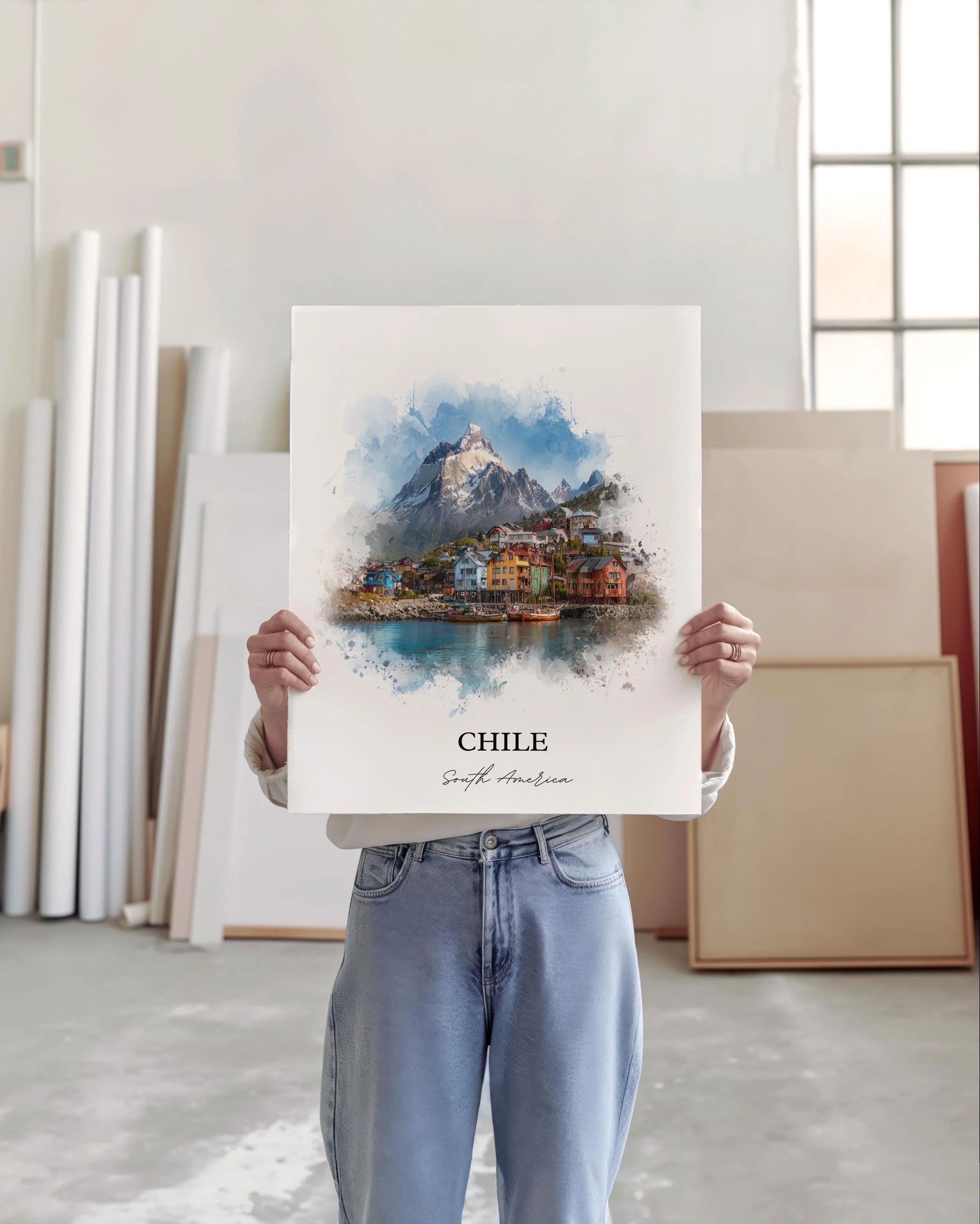Chile, Chile – Watercolor Art Print - Image 5