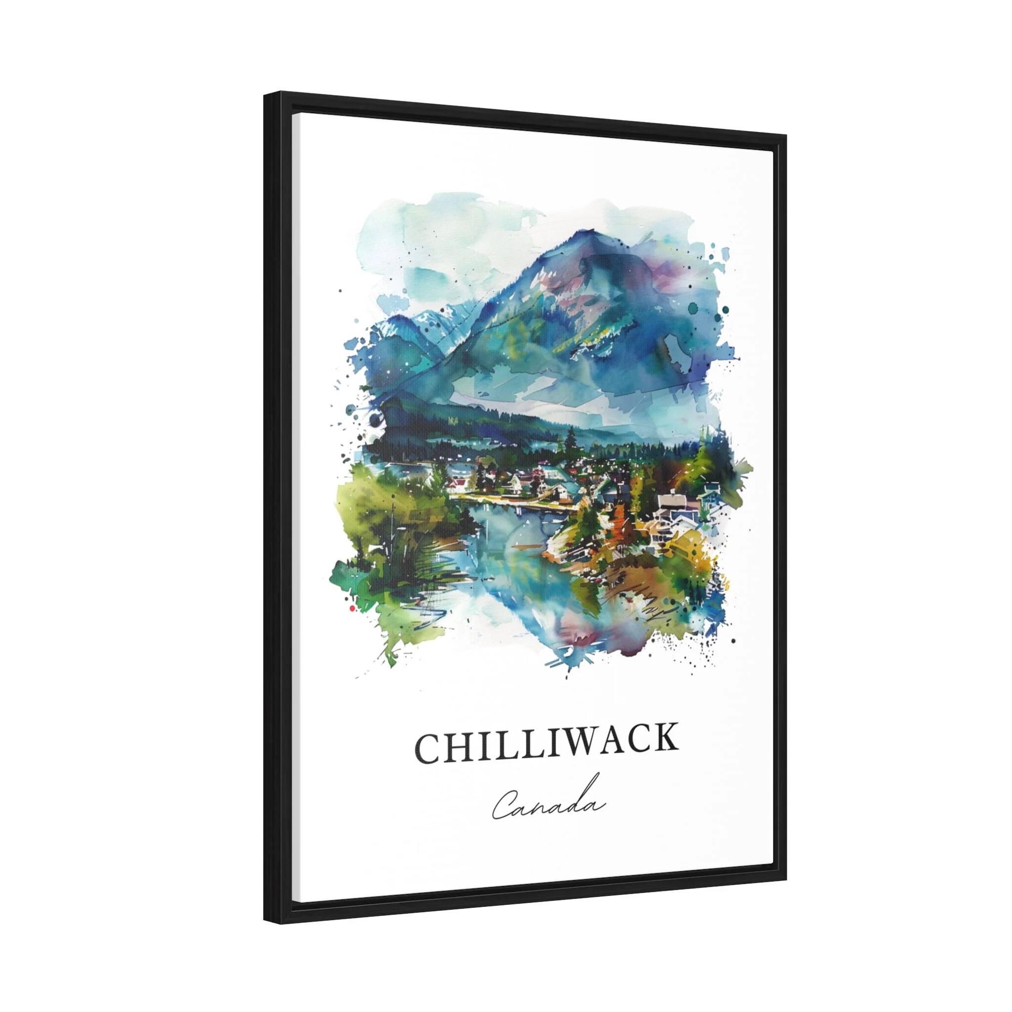 Chilliwack, Canada – Watercolor Art Print - Image 6