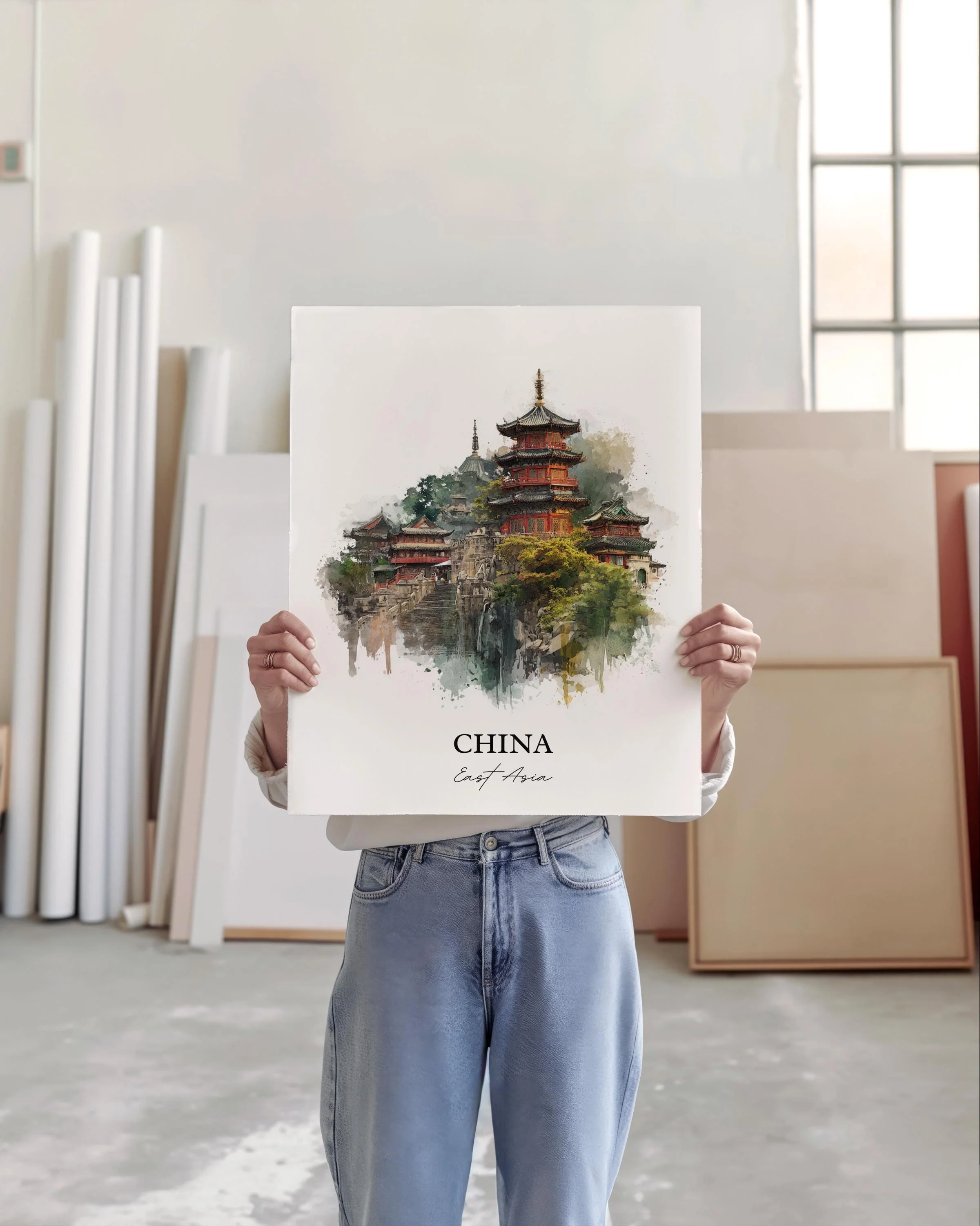 China, China – Watercolor Art Print - Image 5
