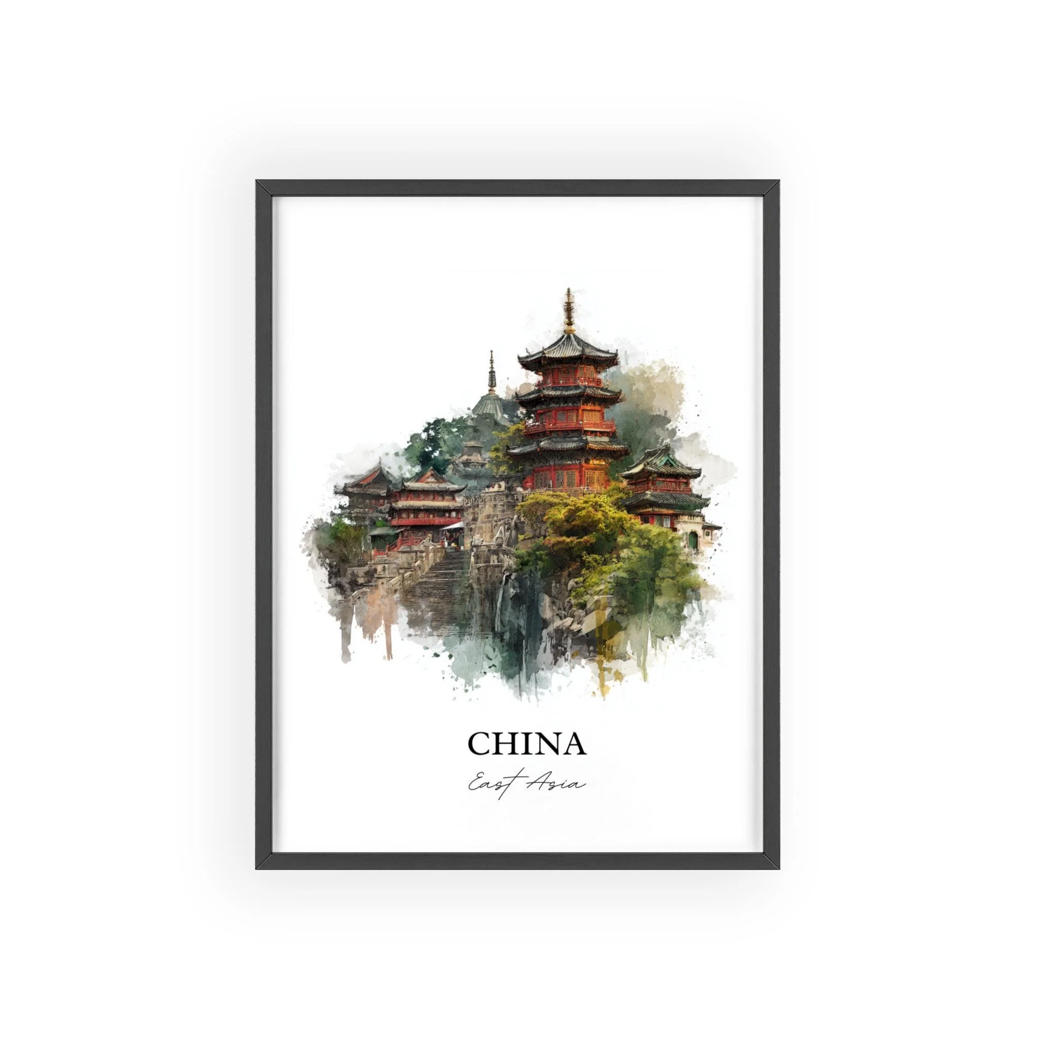 China, China – Watercolor Art Print - Image 7