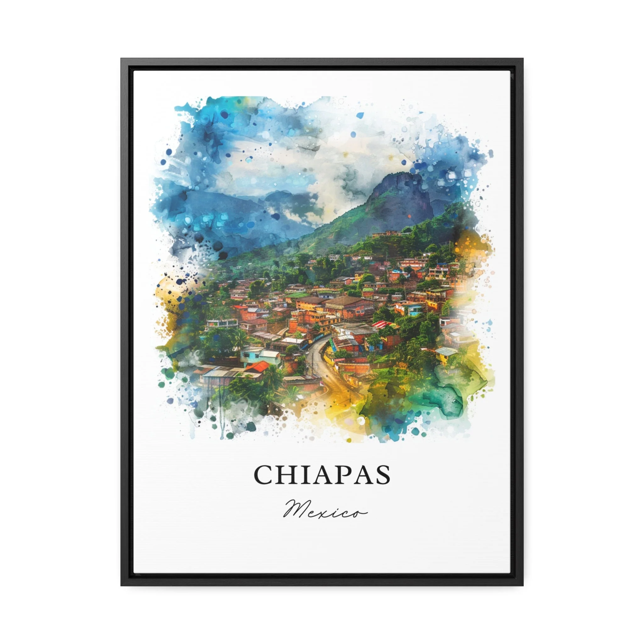Chiapas, Mexico – Watercolor Art Print