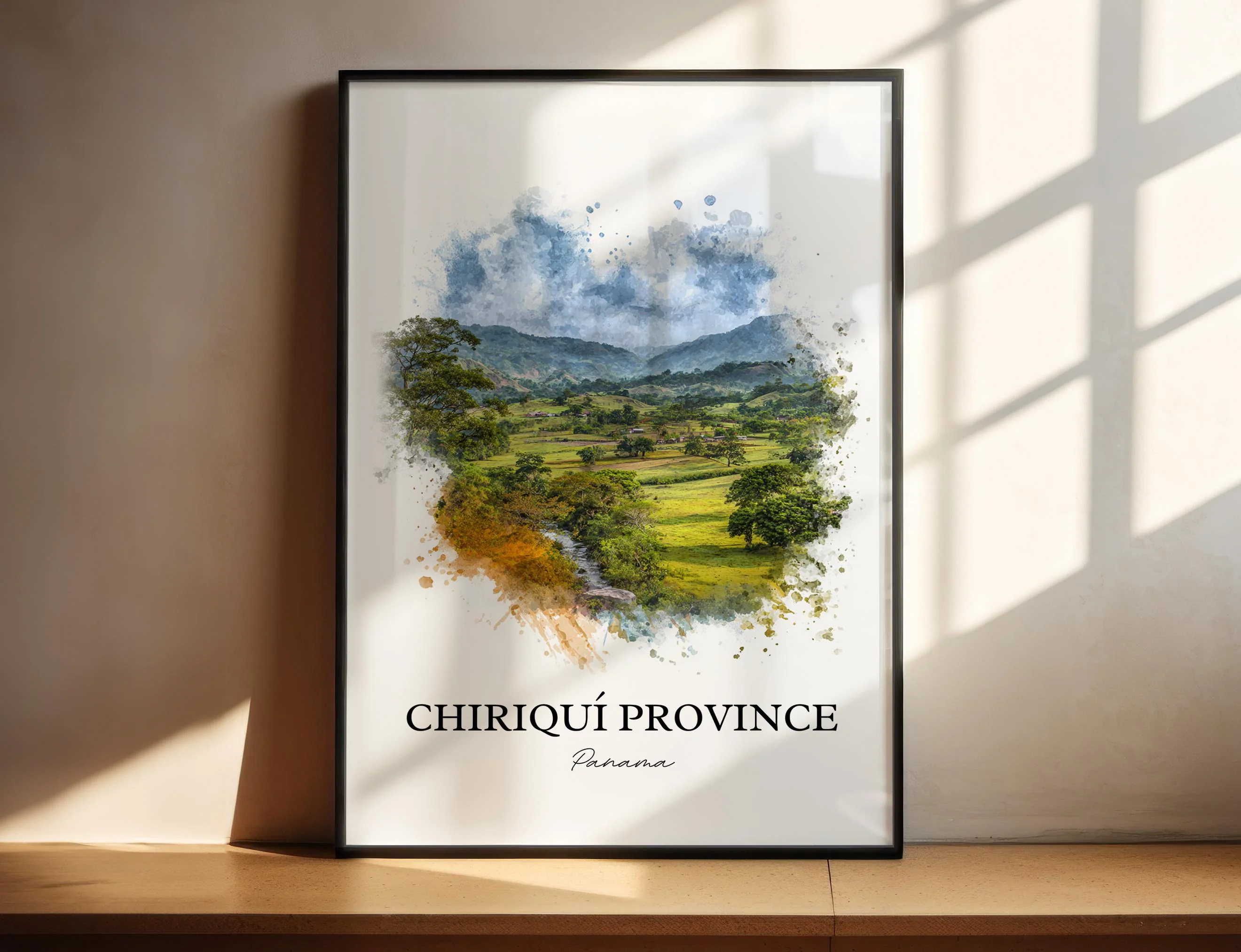 Chiriquí Province, Panama – Watercolor Art Print