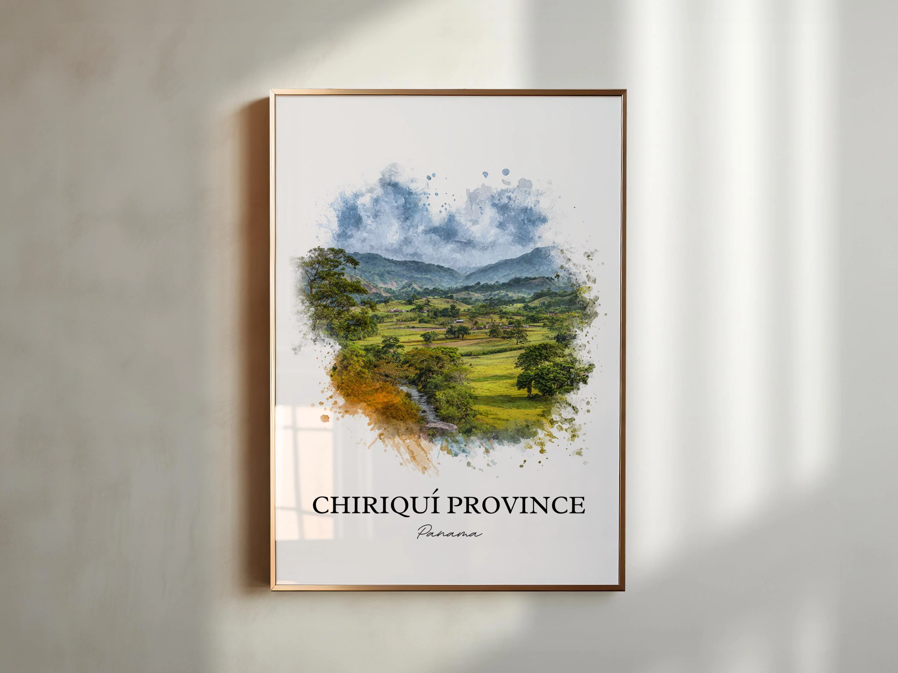 Chiriquí Province, Panama – Watercolor Art Print - Image 3