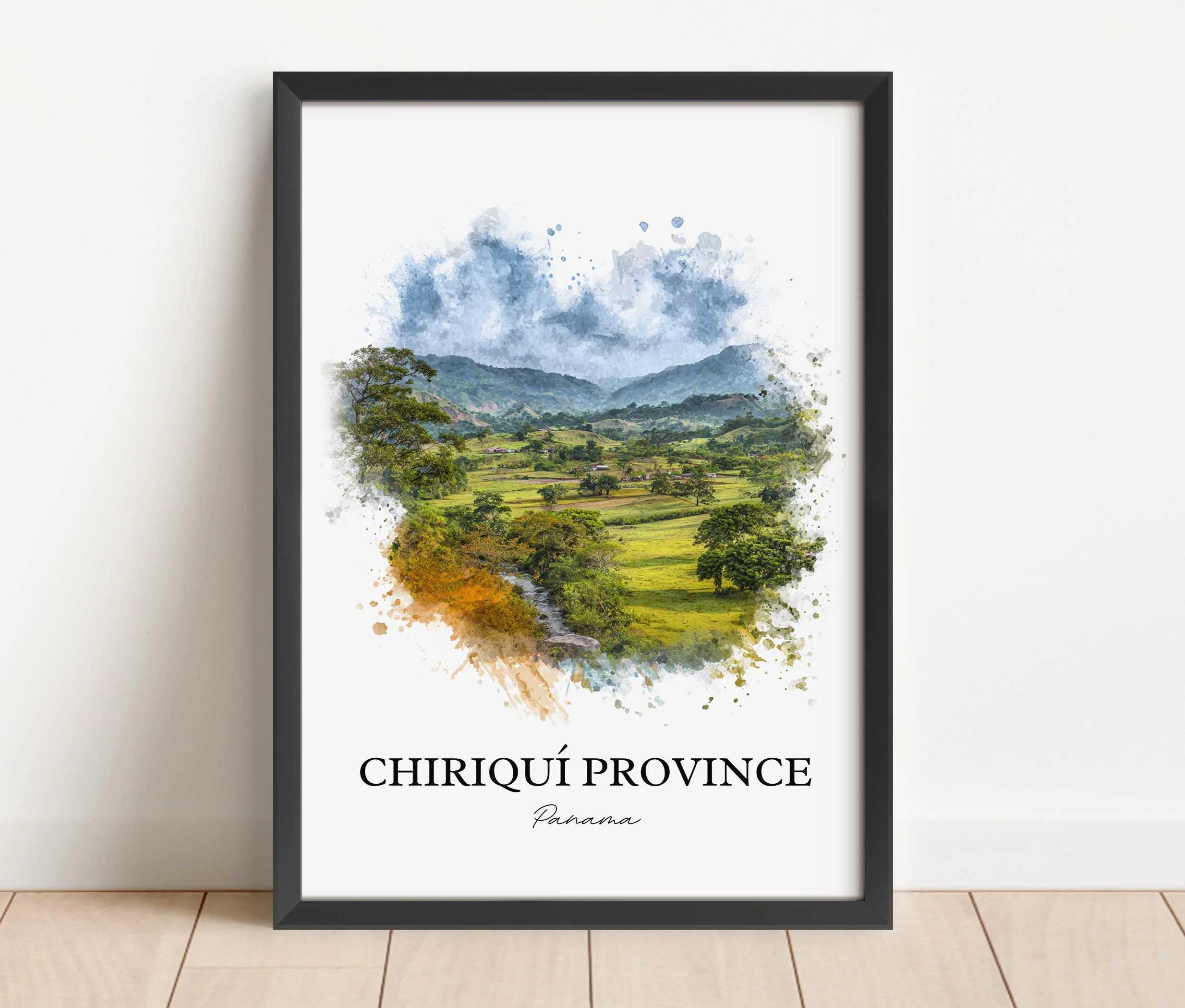 Chiriquí Province, Panama – Watercolor Art Print - Image 6