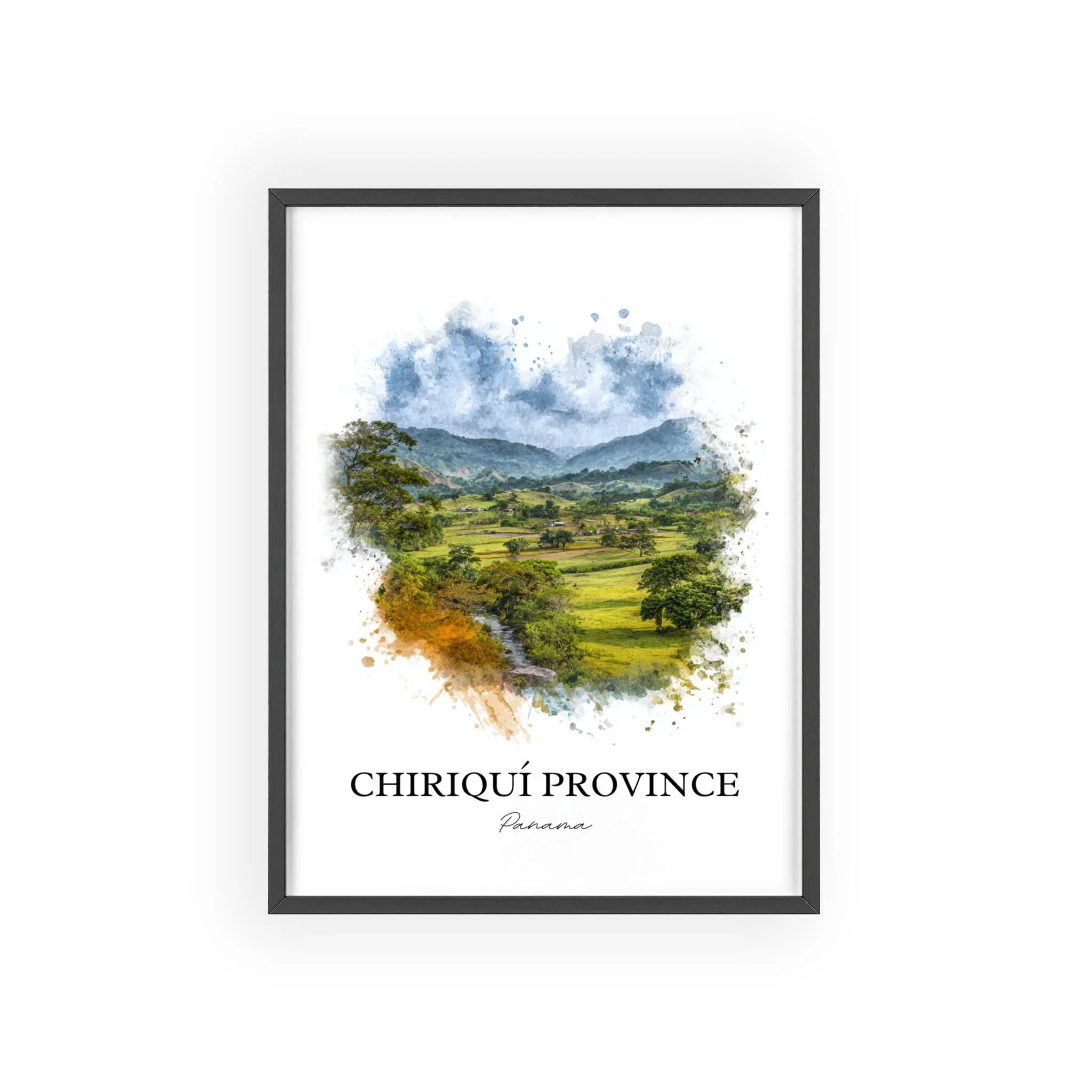 Chiriquí Province, Panama – Watercolor Art Print - Image 7