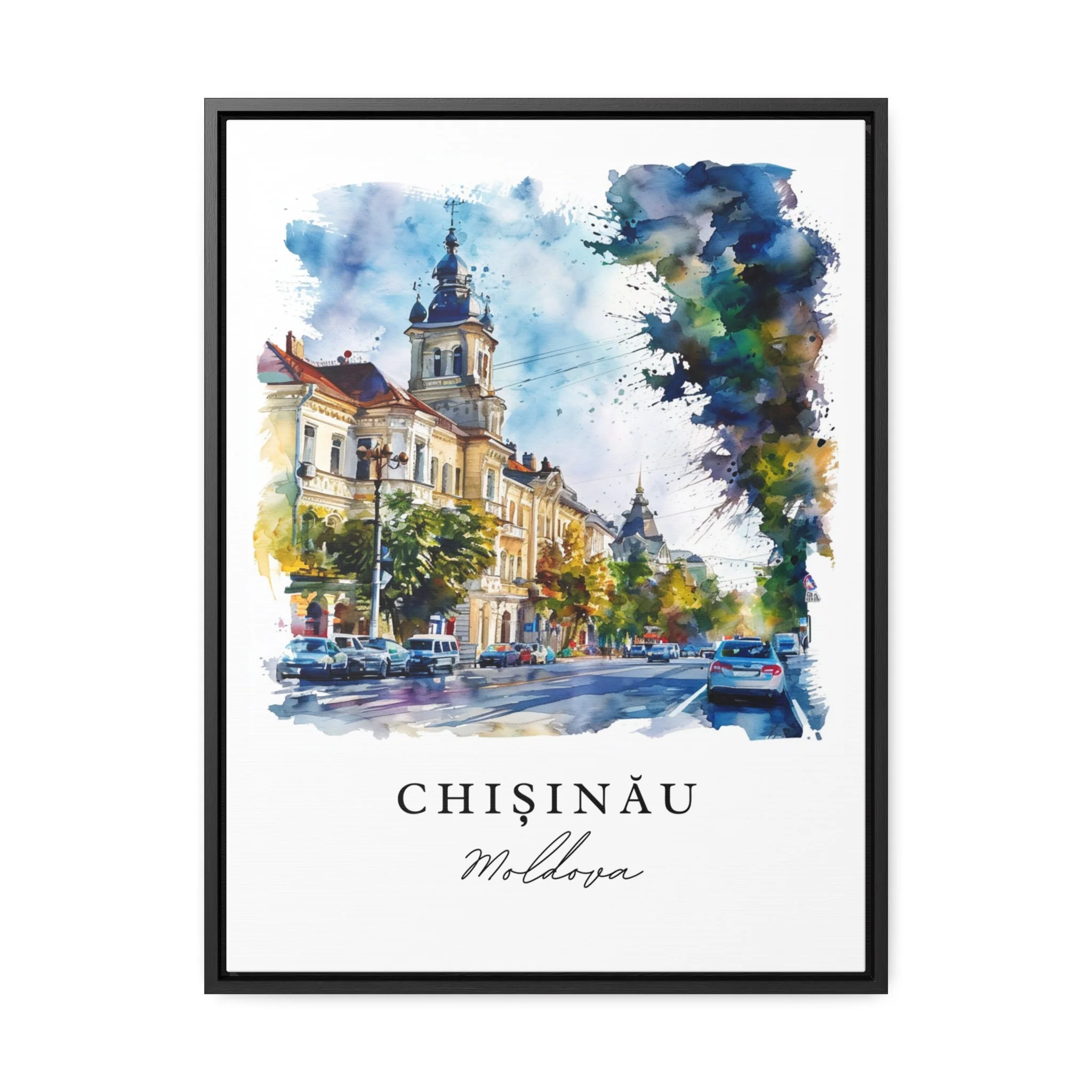 Chisinau, Moldova – Watercolor Art Print - Image 6
