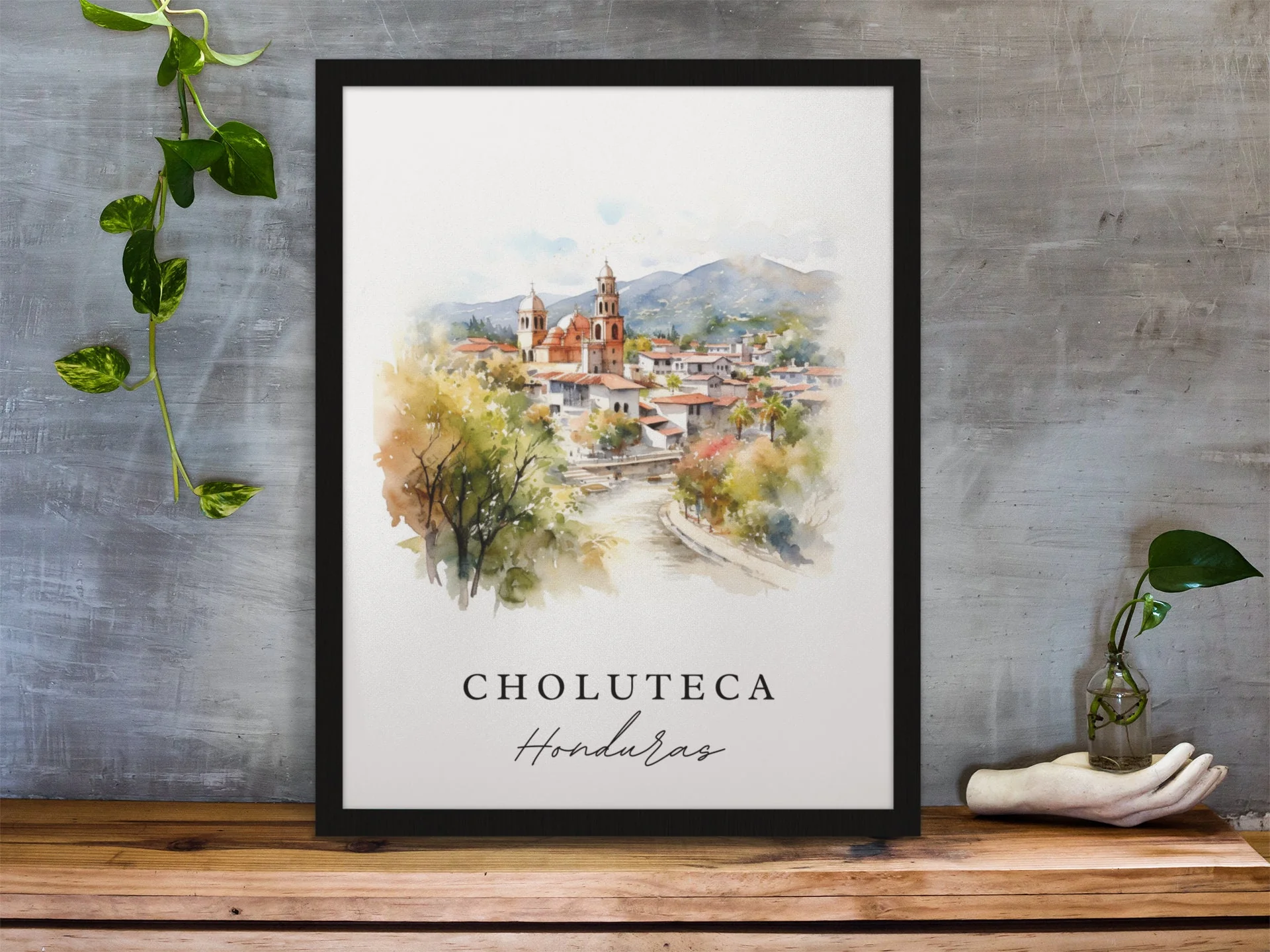Choluteca, Honduras – Watercolor Art Print