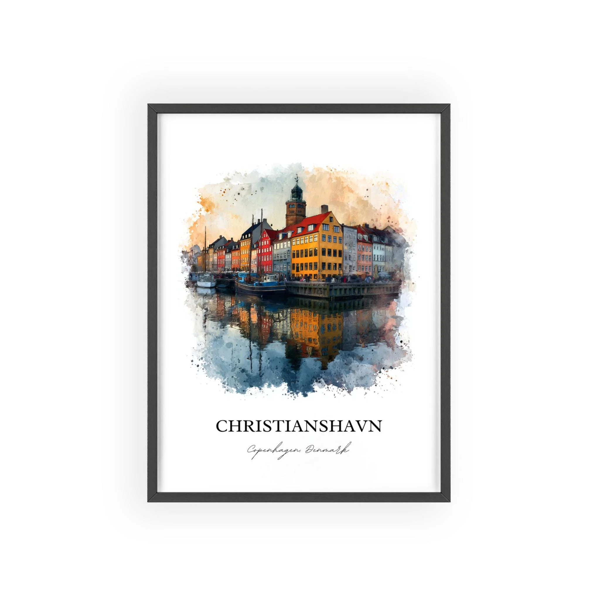 Christianshavn, Denmark – Watercolor Art Print - Image 10
