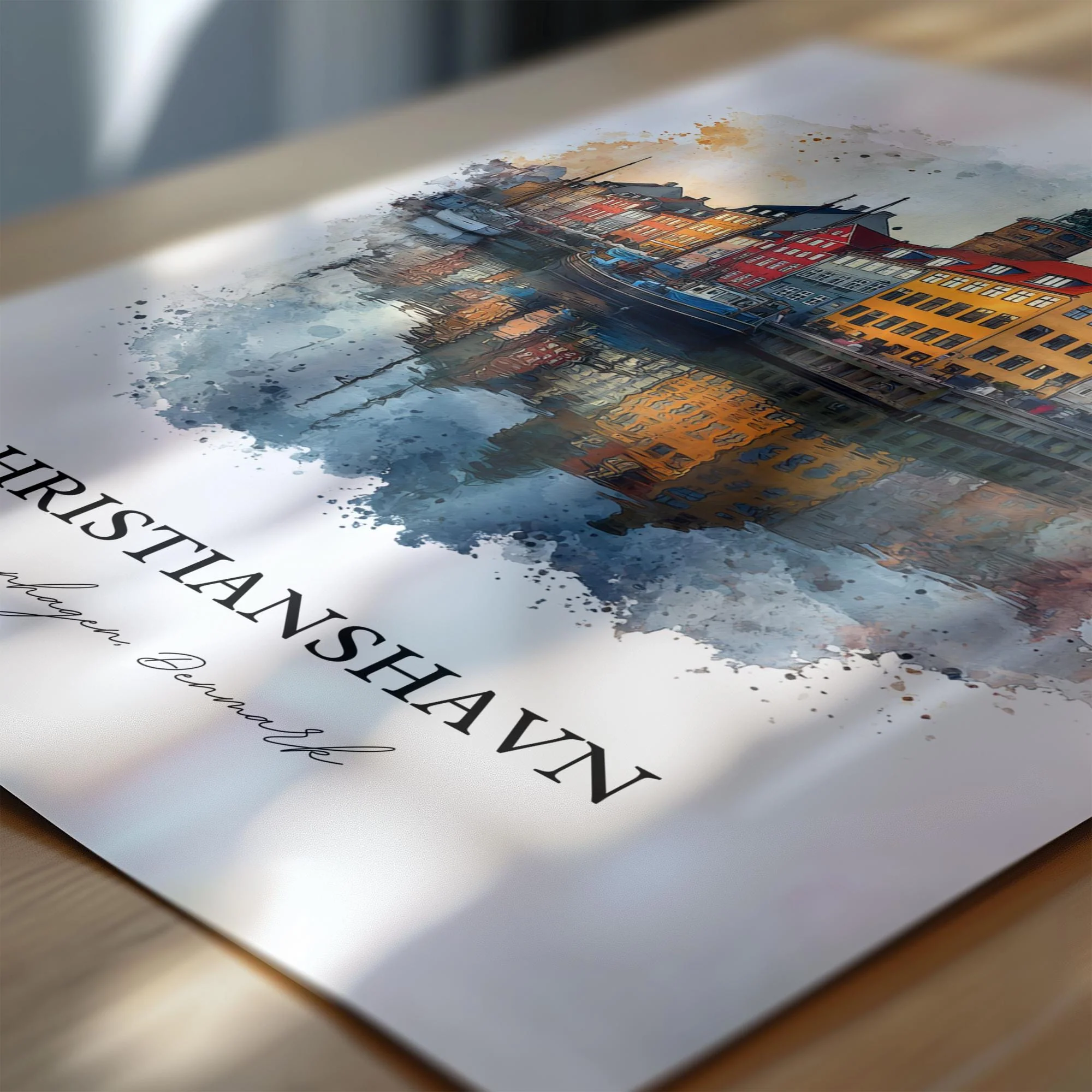 Christianshavn, Denmark – Watercolor Art Print - Image 2