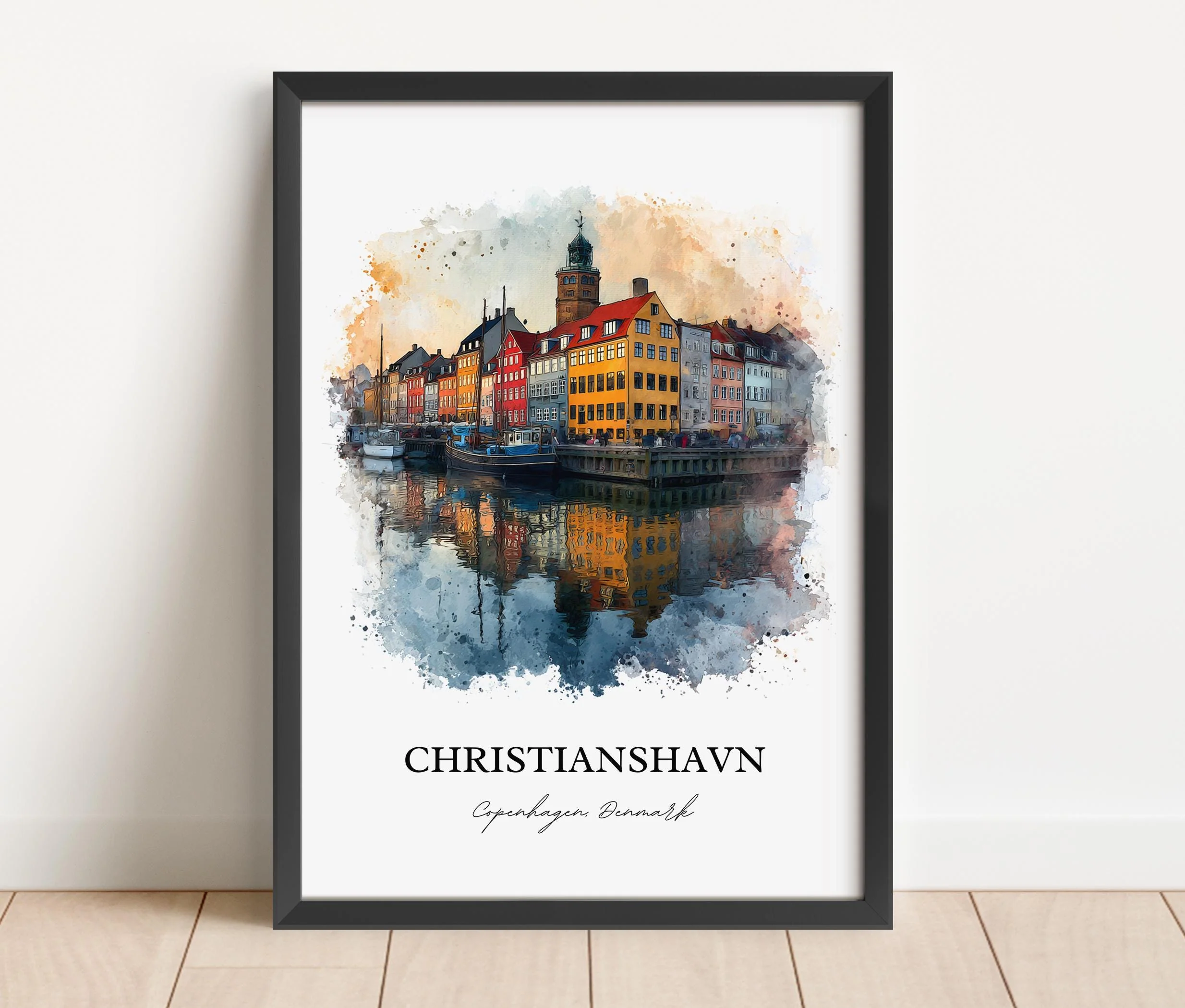 Christianshavn, Denmark – Watercolor Art Print - Image 5
