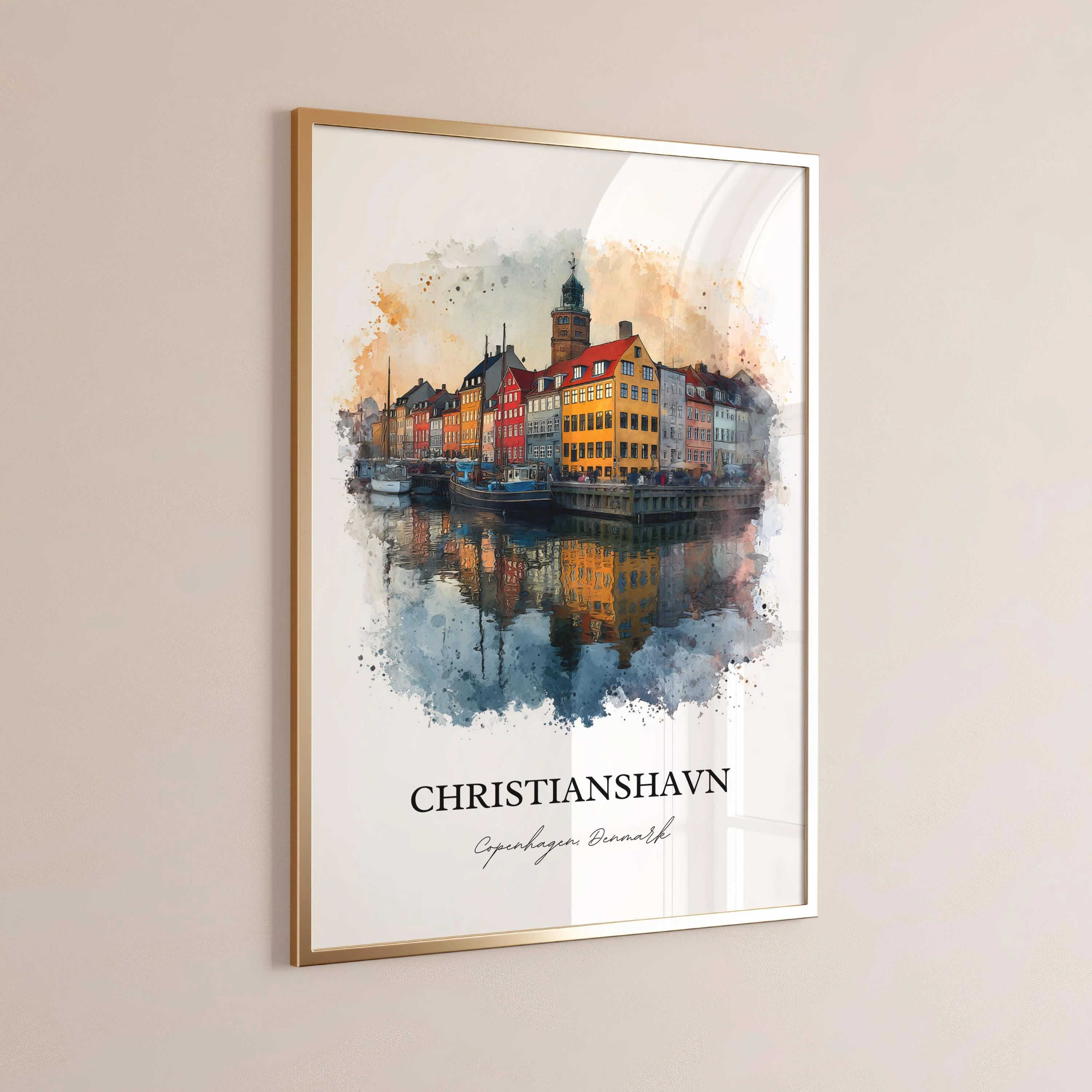 Christianshavn, Denmark – Watercolor Art Print - Image 9
