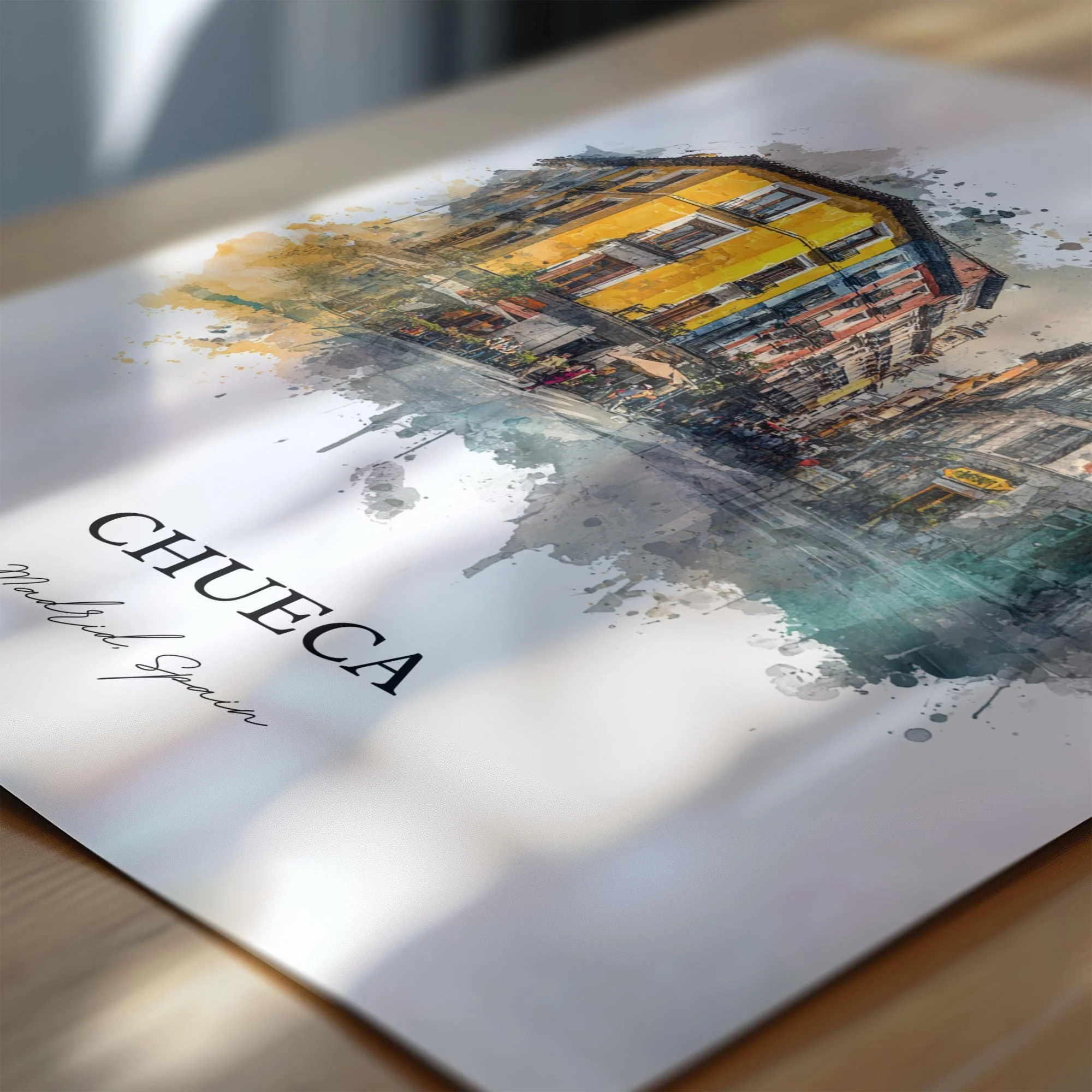 Chueca, Spain – Watercolor Art Print - Image 2
