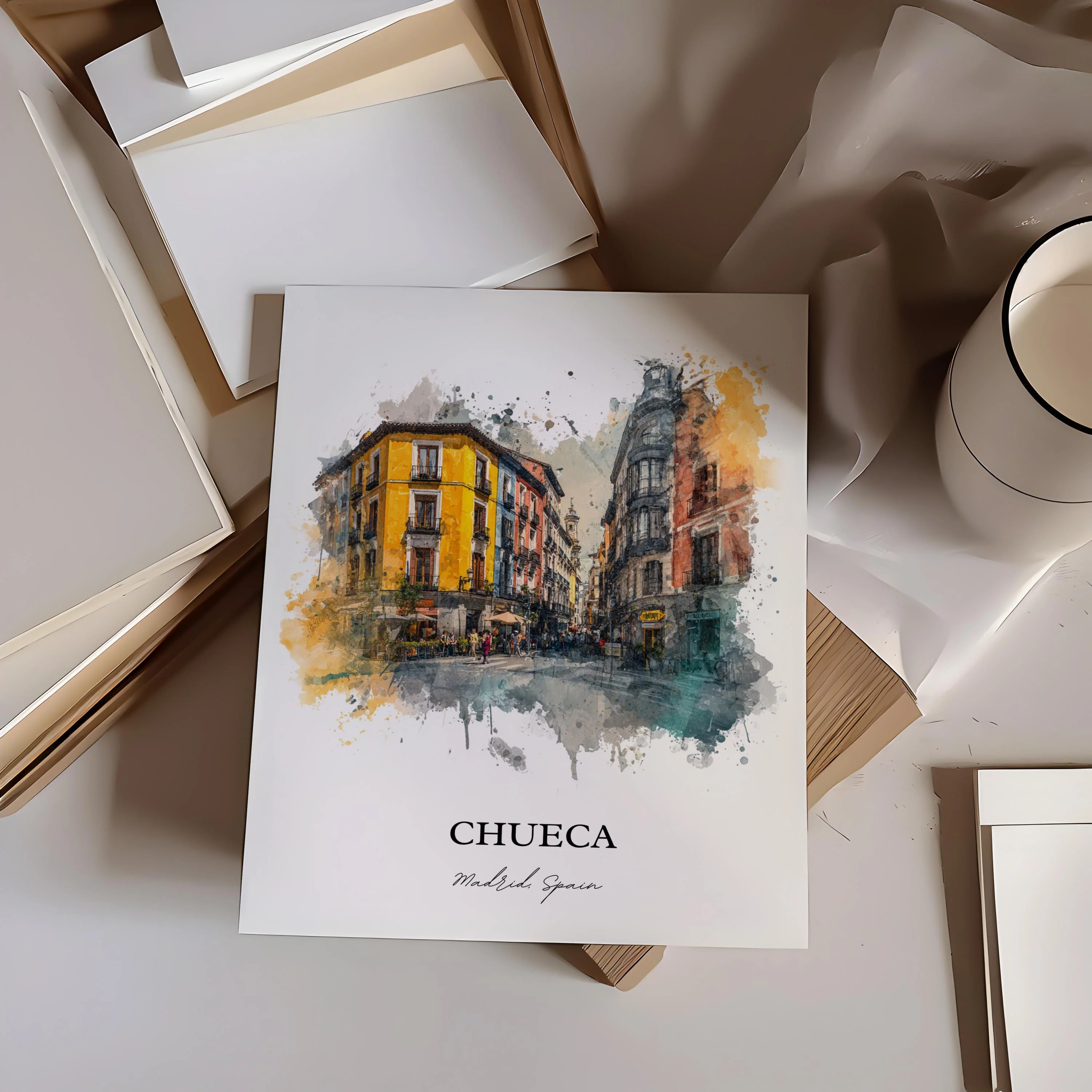 Chueca, Spain – Watercolor Art Print - Image 3