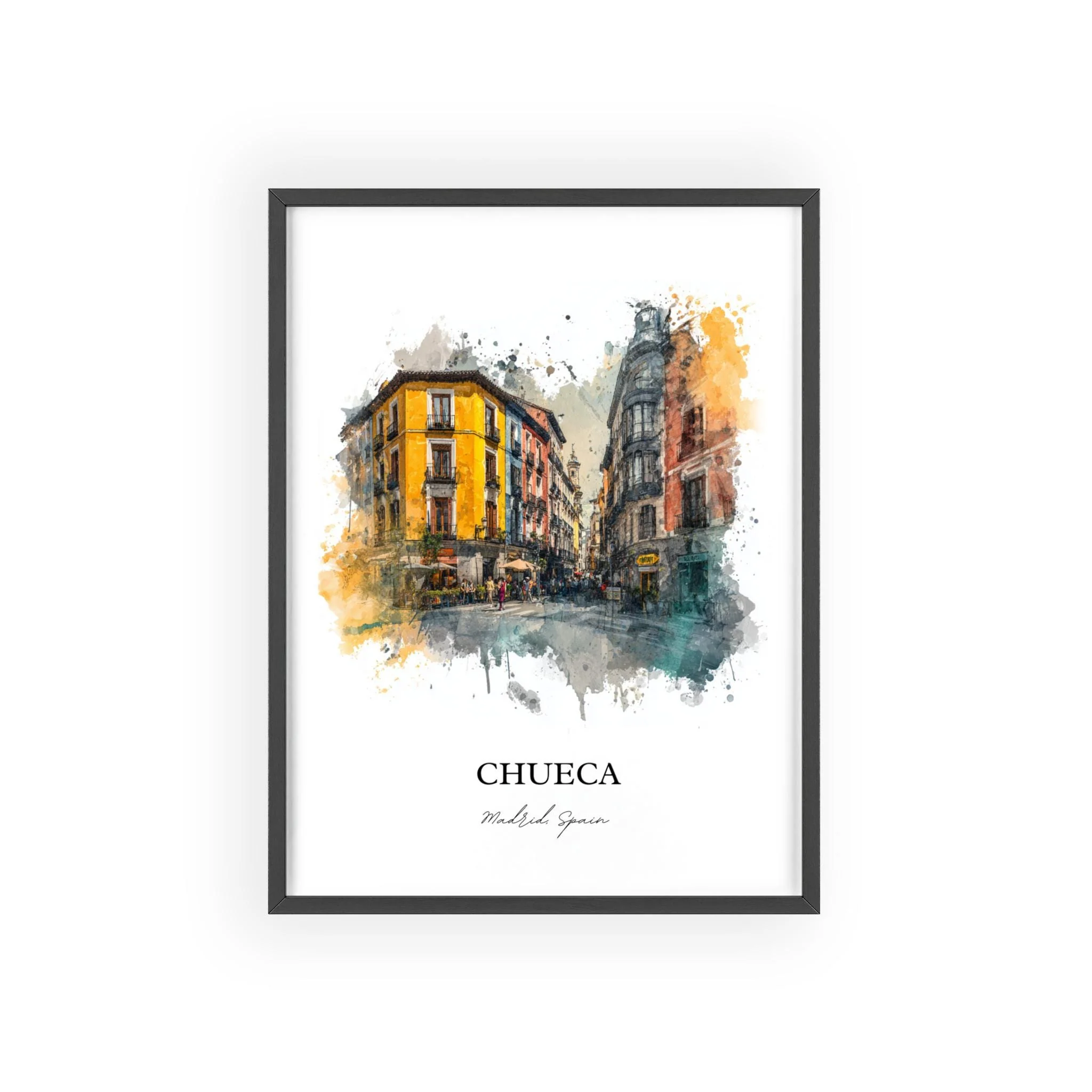 Chueca, Spain – Watercolor Art Print - Image 9