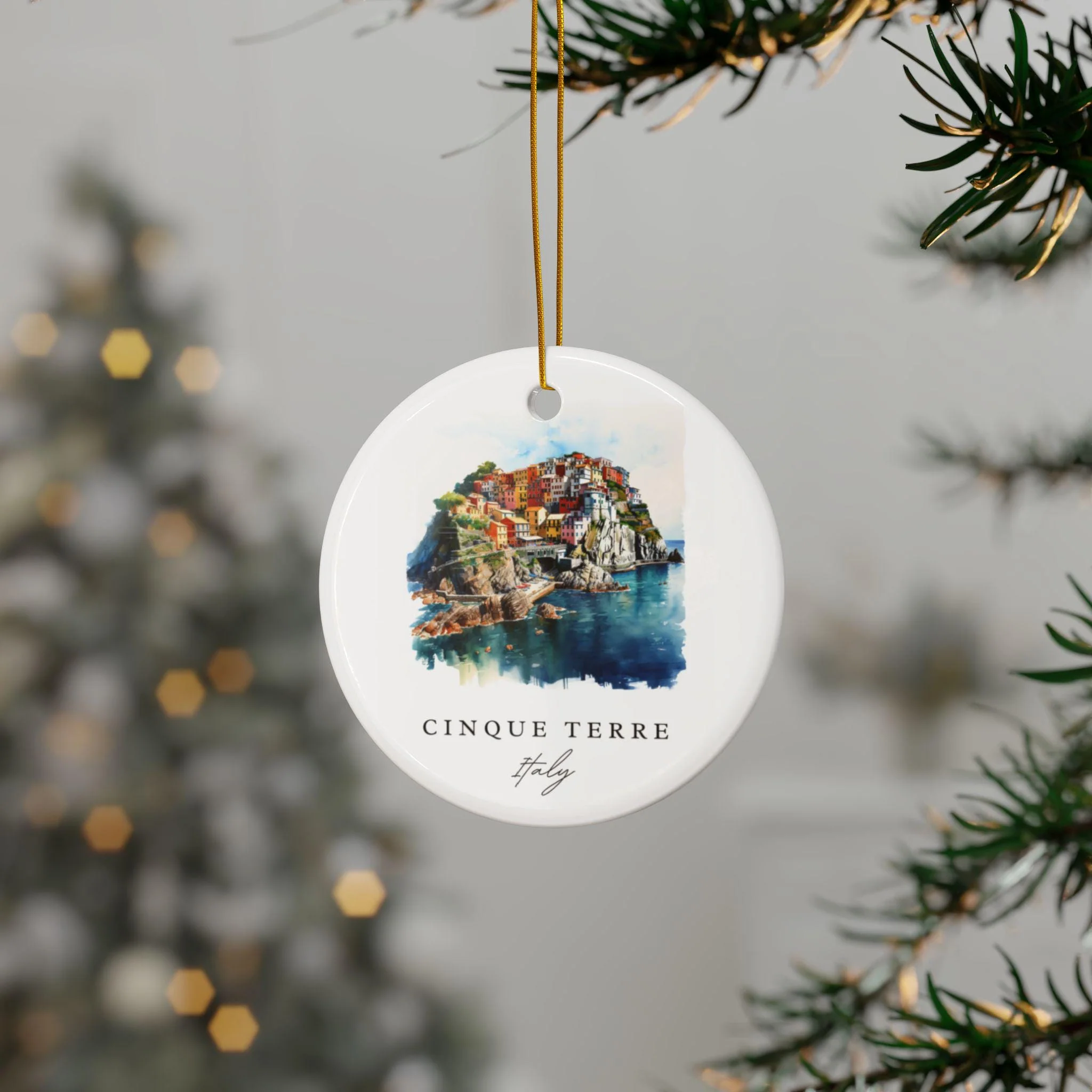 Cinque Terre Ornament: Unique Cinque Terre Souvenir, Cinque Terre Italy Decor, and Authentic Cinque Terre Xmas Gift - Image 3