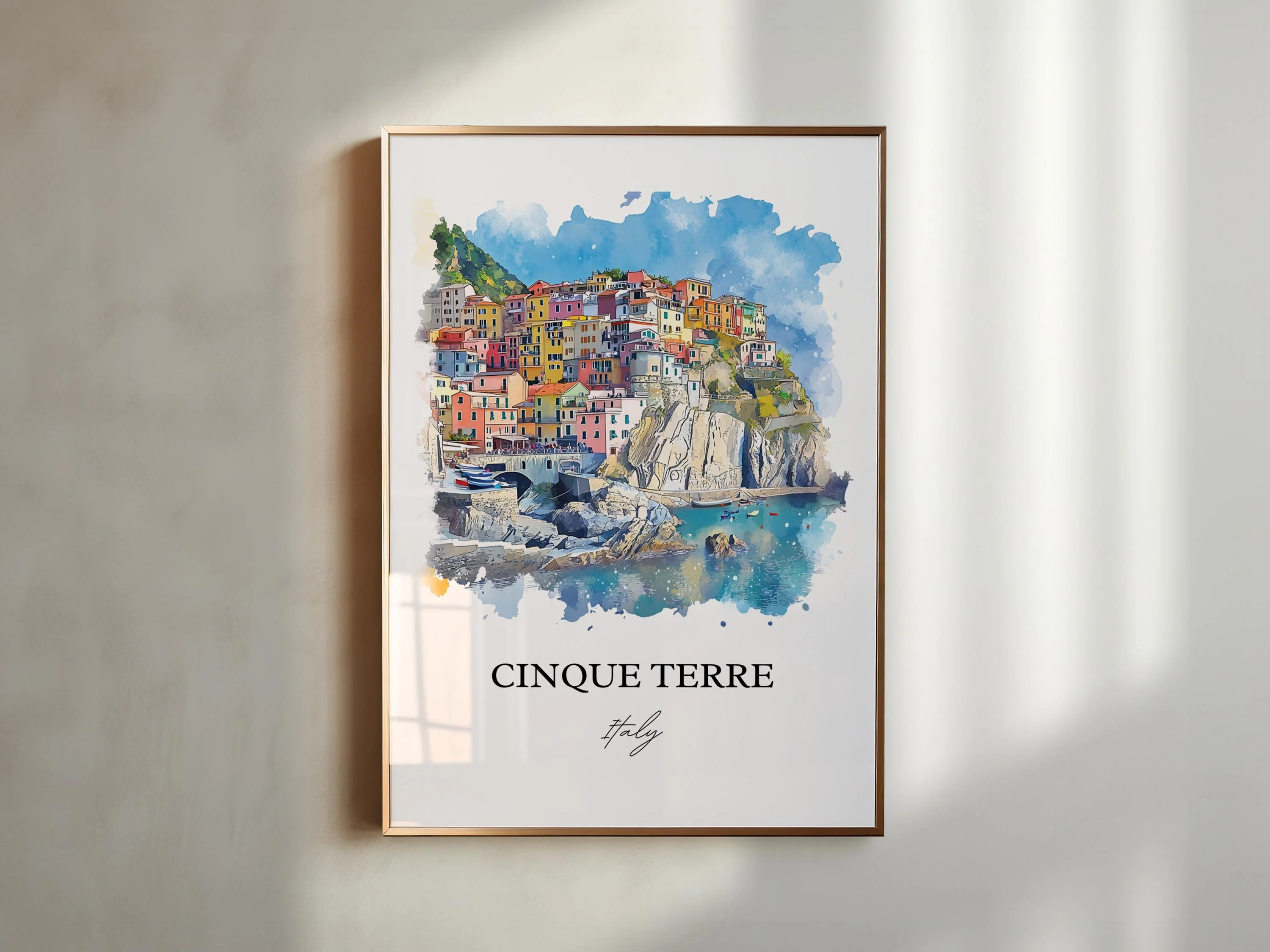 Cinque Terre, Italy – Watercolor Art Print - Image 5