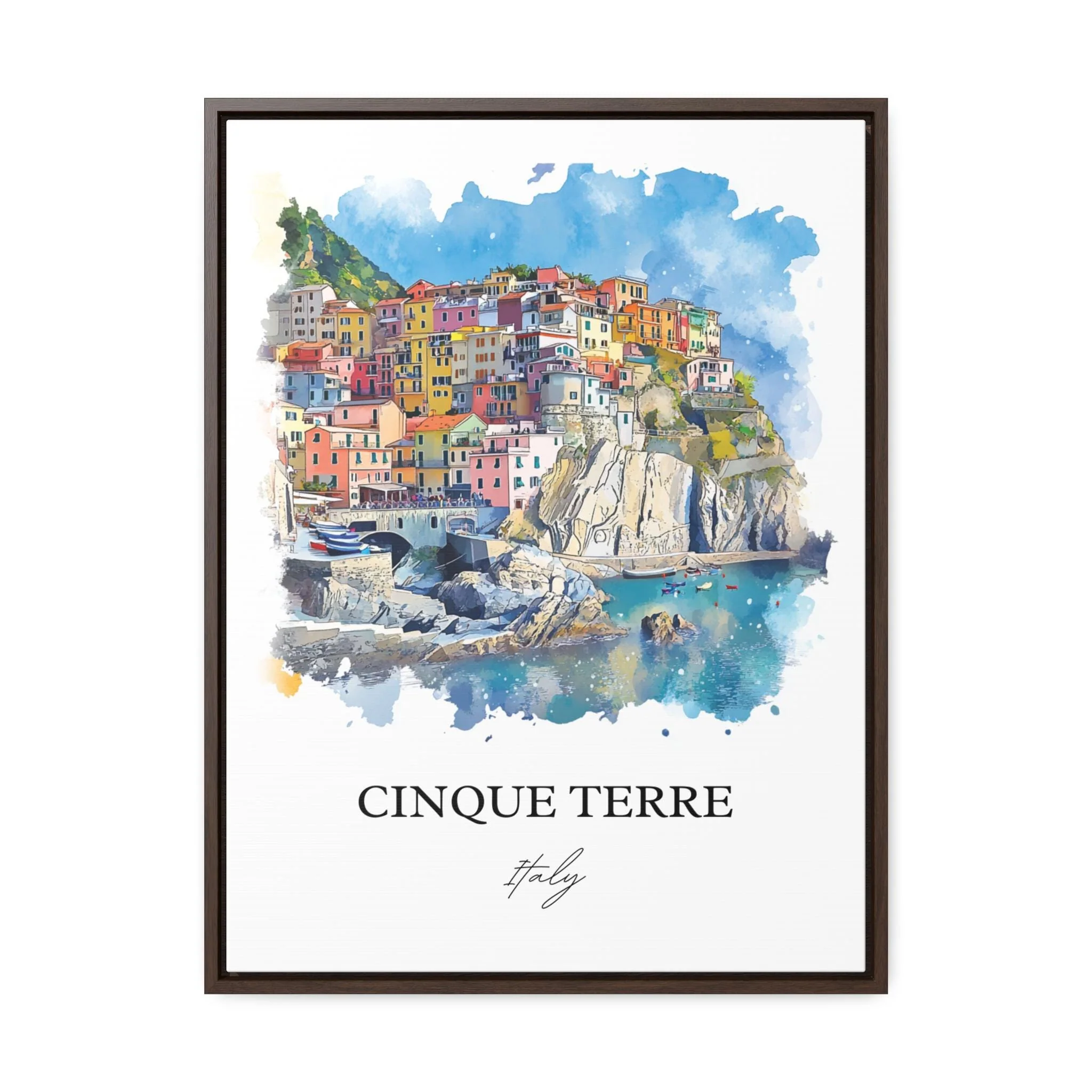 Cinque Terre, Italy – Watercolor Art Print - Image 6