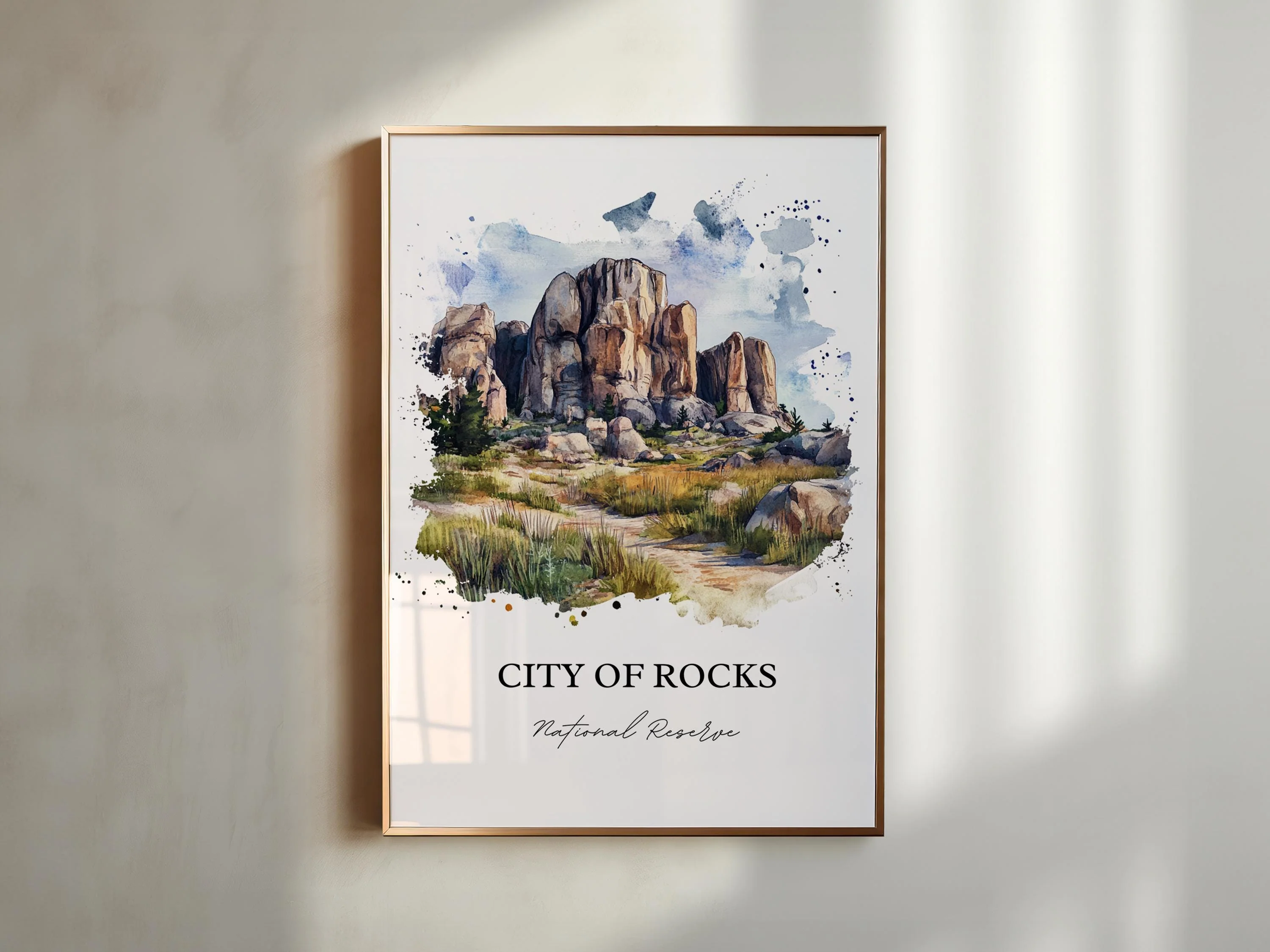 City of Rocks, Idaho, Idaho – Watercolor Art Print - Image 5