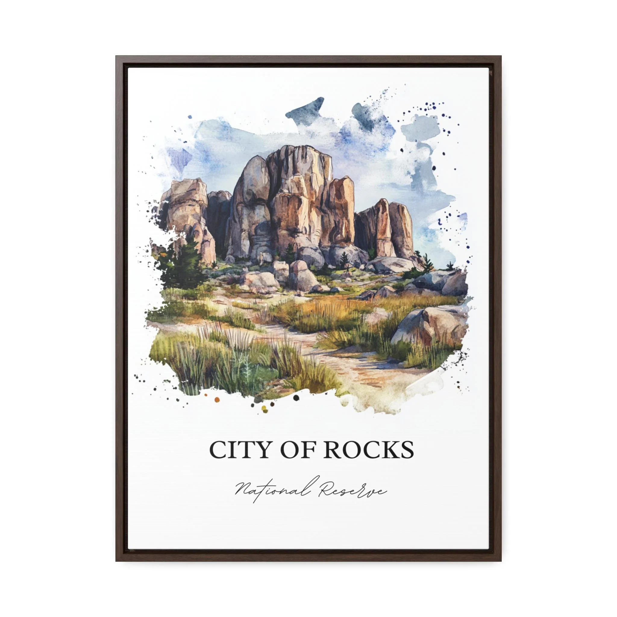 City of Rocks, Idaho, Idaho – Watercolor Art Print - Image 6